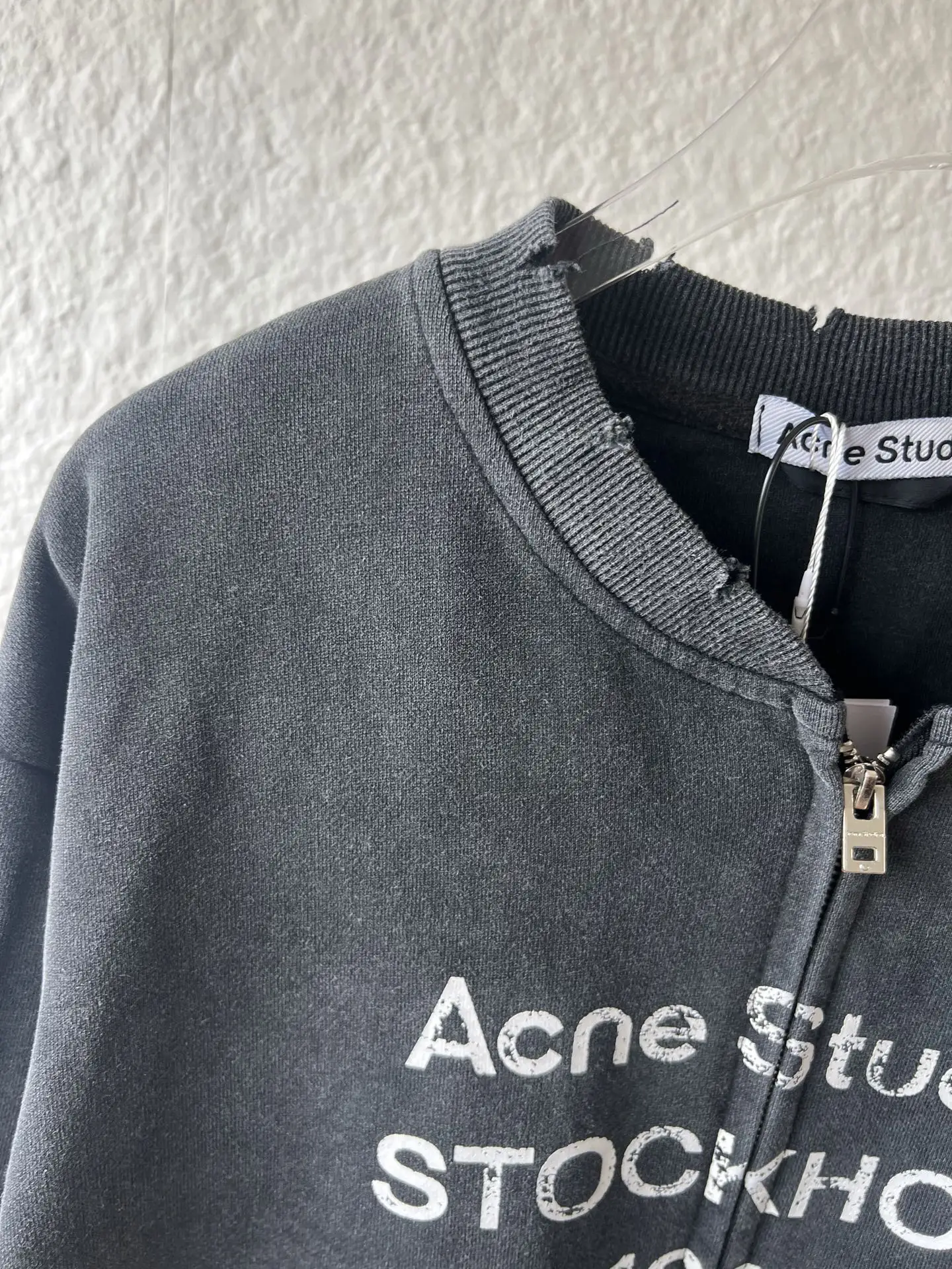 1996 Logo Distressed Zip-Up Sweatshirt D20521559 — view 2