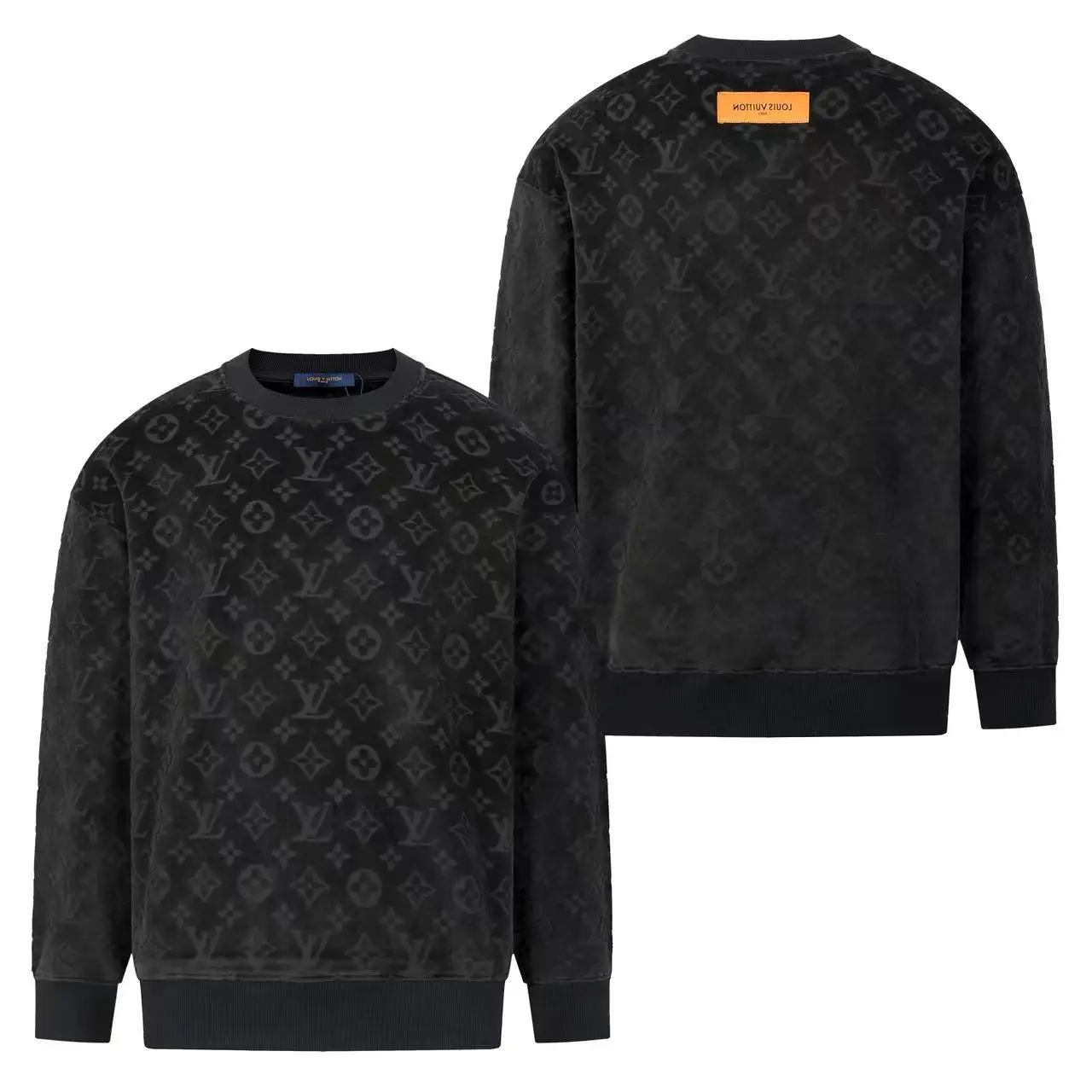 Monogram Jacquard Fleece-Lined Sweatshirt D21020341 — view 3