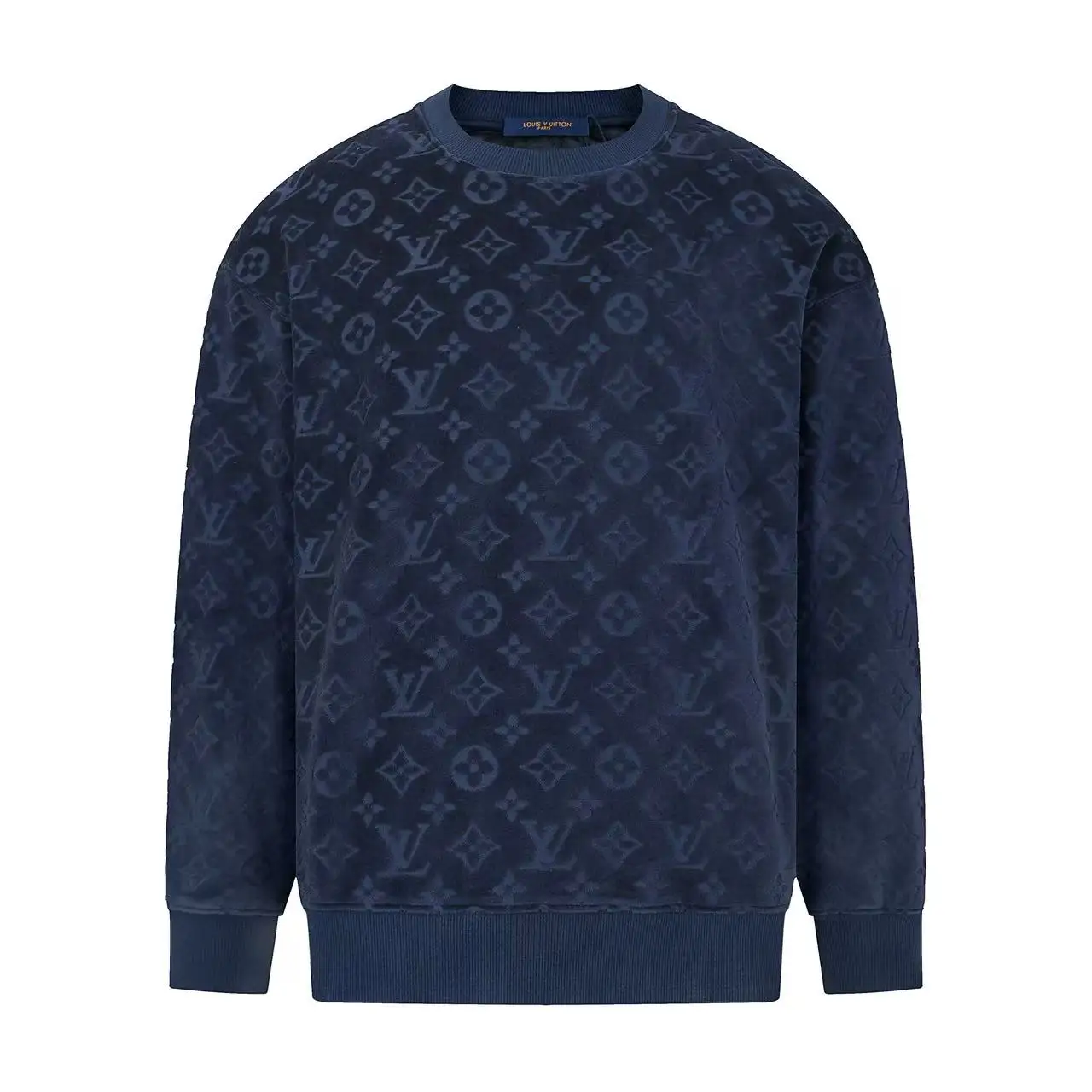 Monogram Jacquard Fleece Crew-Neck Sweatshirt D21020342