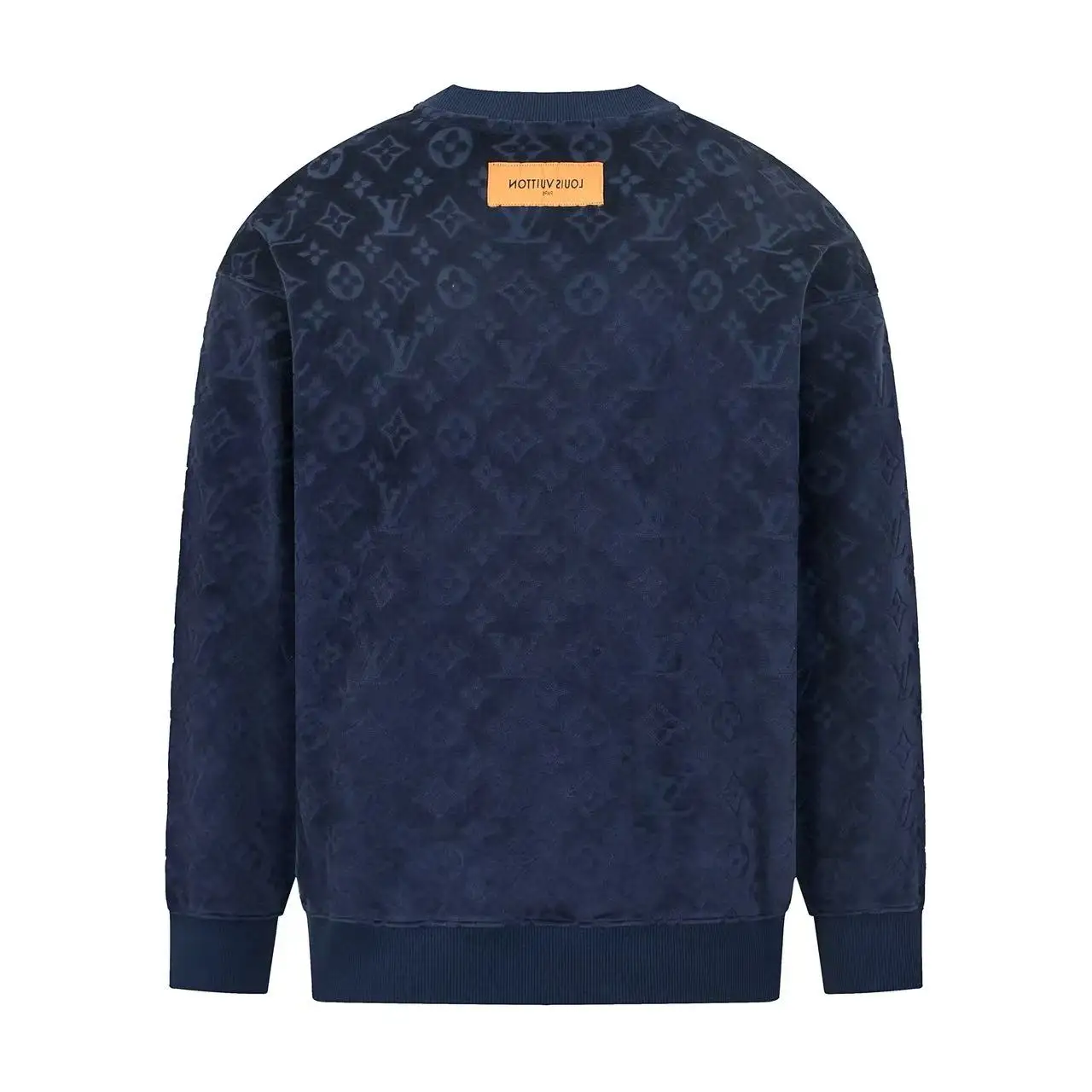 Monogram Jacquard Fleece Crew-Neck Sweatshirt D21020342 — view 2