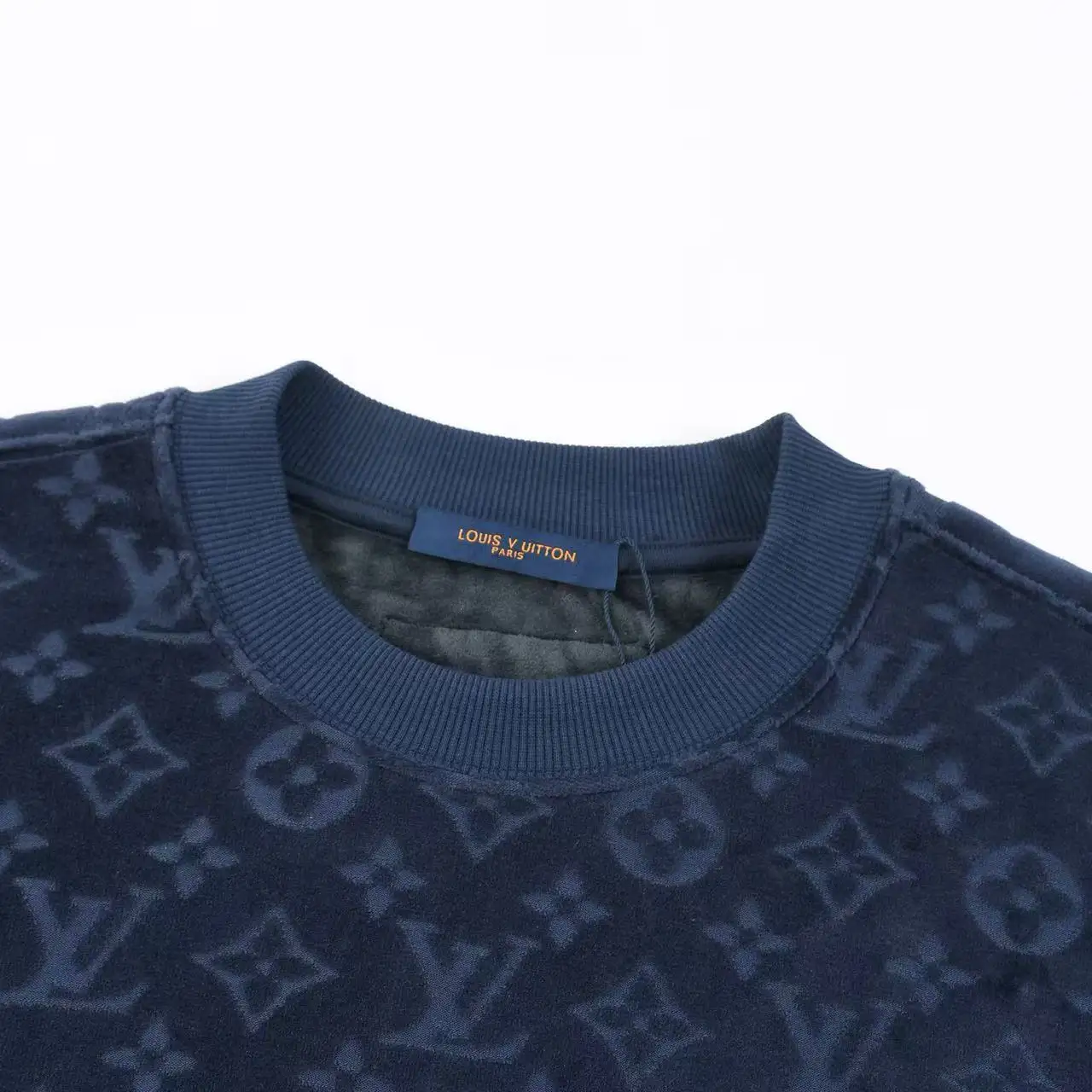 Monogram Jacquard Fleece Crew-Neck Sweatshirt D21020342 — view 3