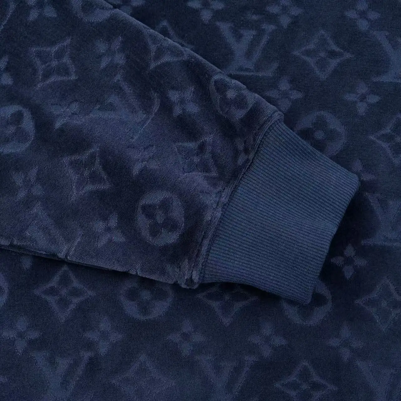 Monogram Jacquard Fleece Crew-Neck Sweatshirt D21020342 — view 6