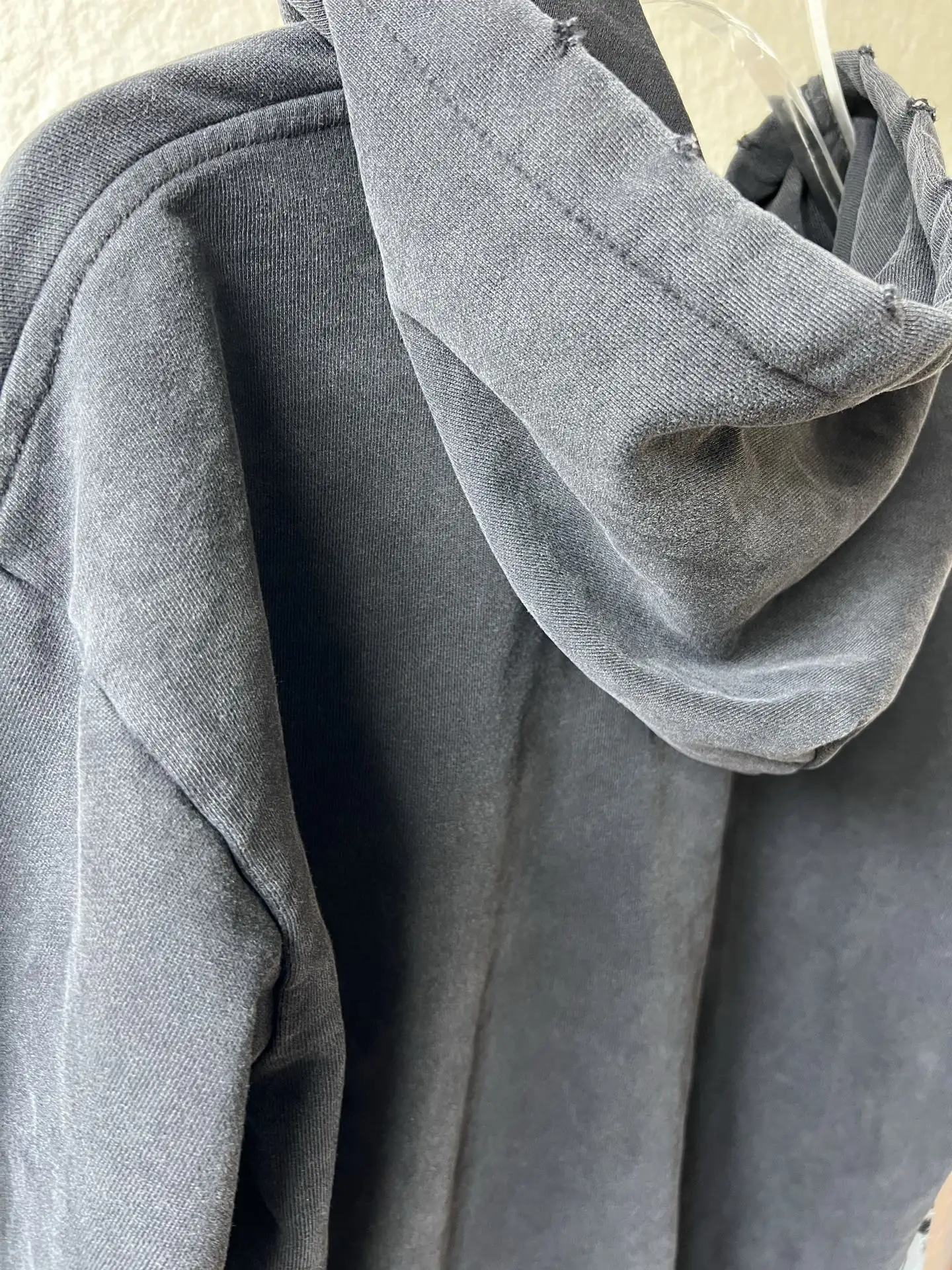 Distressed Graphic Print Oversized Hoodie D21021557 — view 7