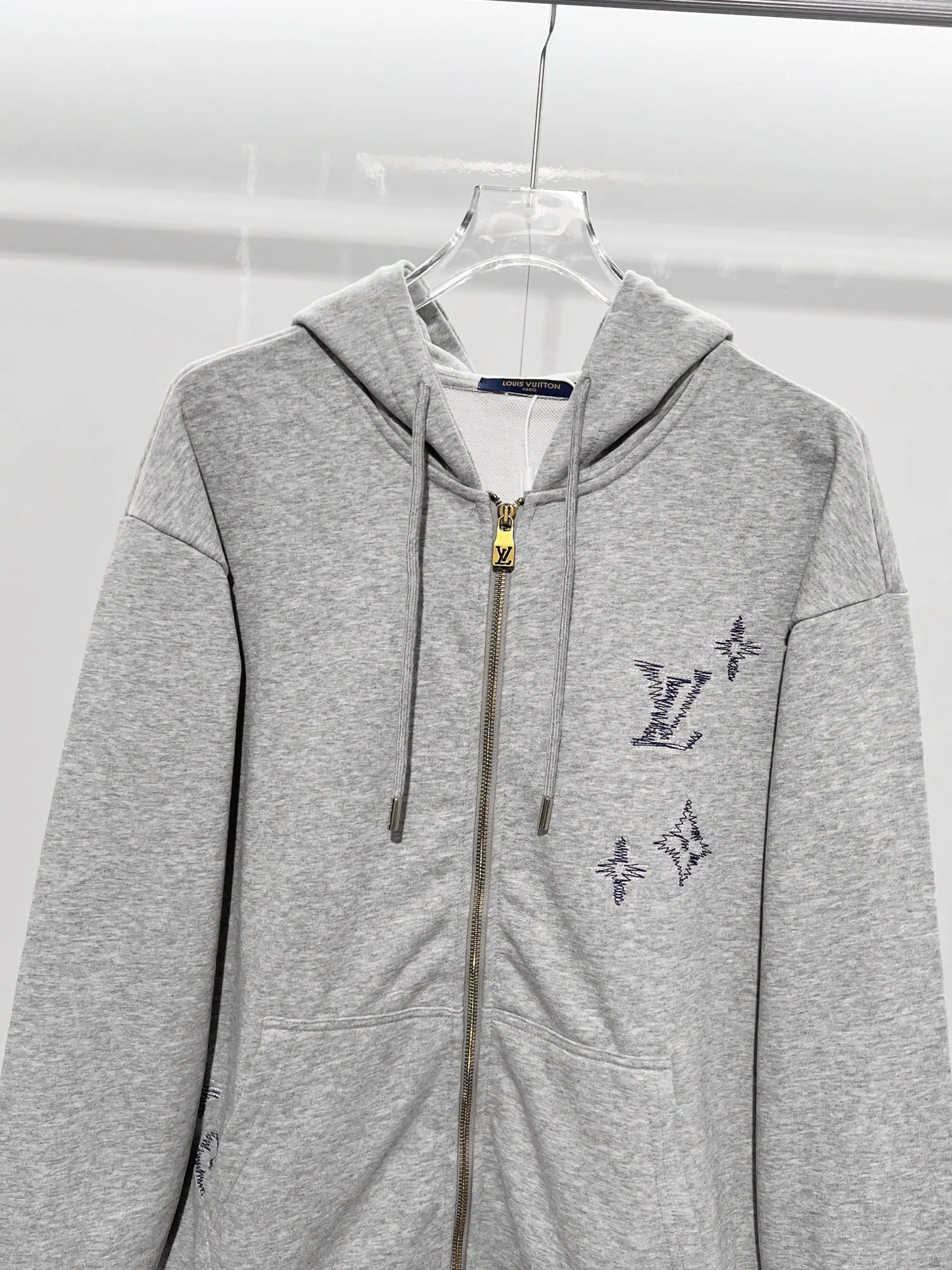 Embroidered Logo Zip-Up Hoodie D21022855 — view 3