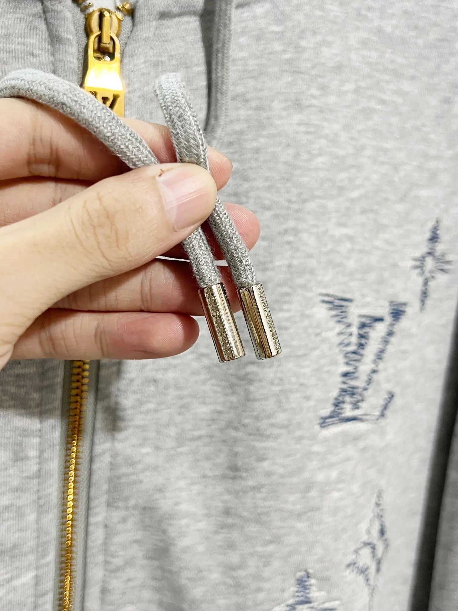 Embroidered Logo Zip-Up Hoodie D21022855 — view 5