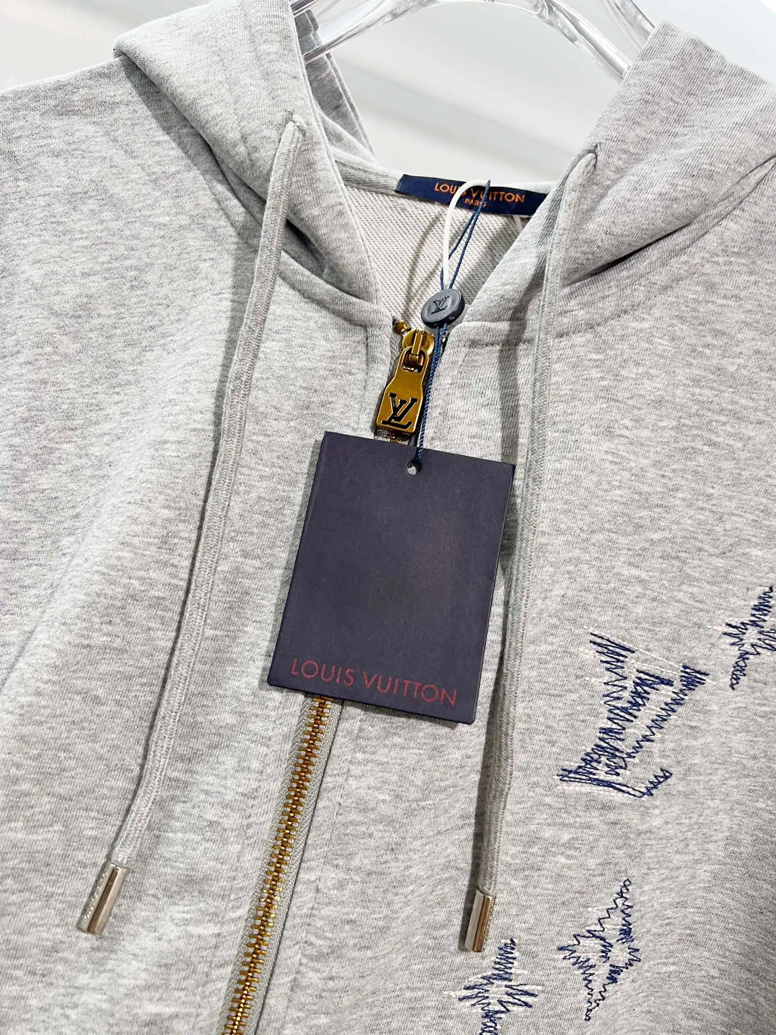 Embroidered Logo Zip-Up Hoodie D21022855 — view 6