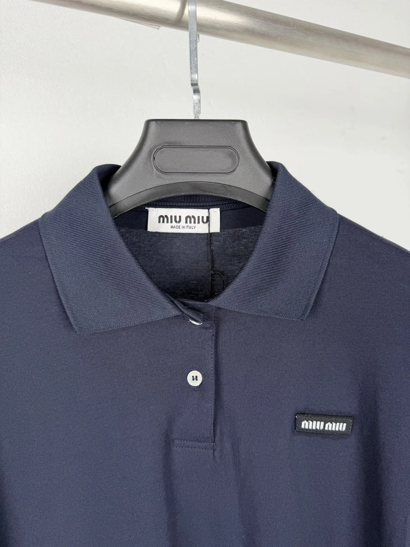 Layered Striped Long-Sleeve Polo Shirt D21020001 — view 5
