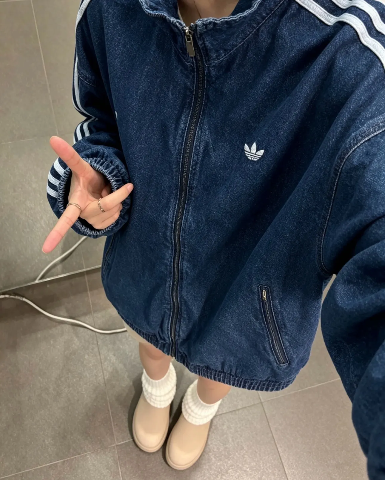 Adidas Originals Firebird Denim Track Jacket D21021757