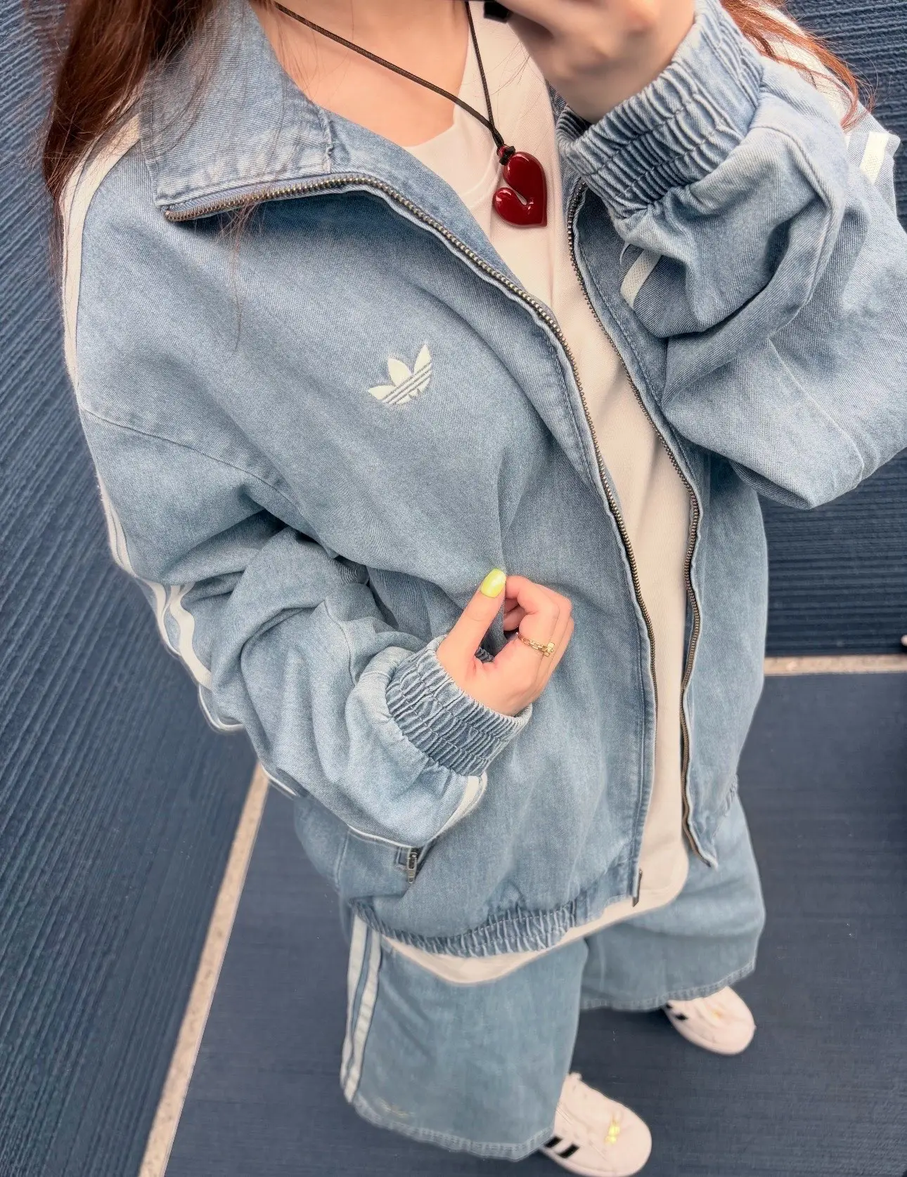 Adidas Originals Firebird Denim Track Jacket D21021757 — view 5