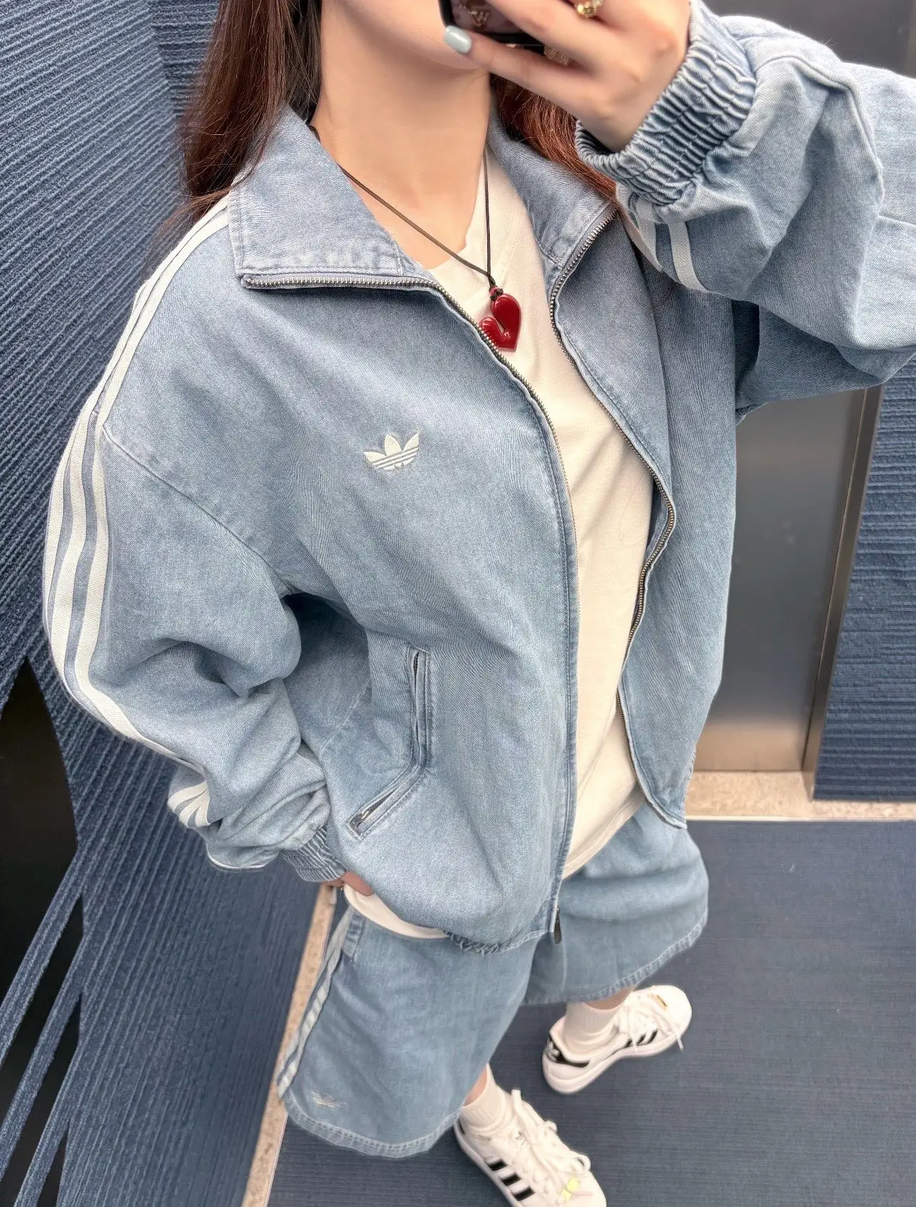 Adidas Originals Firebird Denim Track Jacket D21021757 — view 8