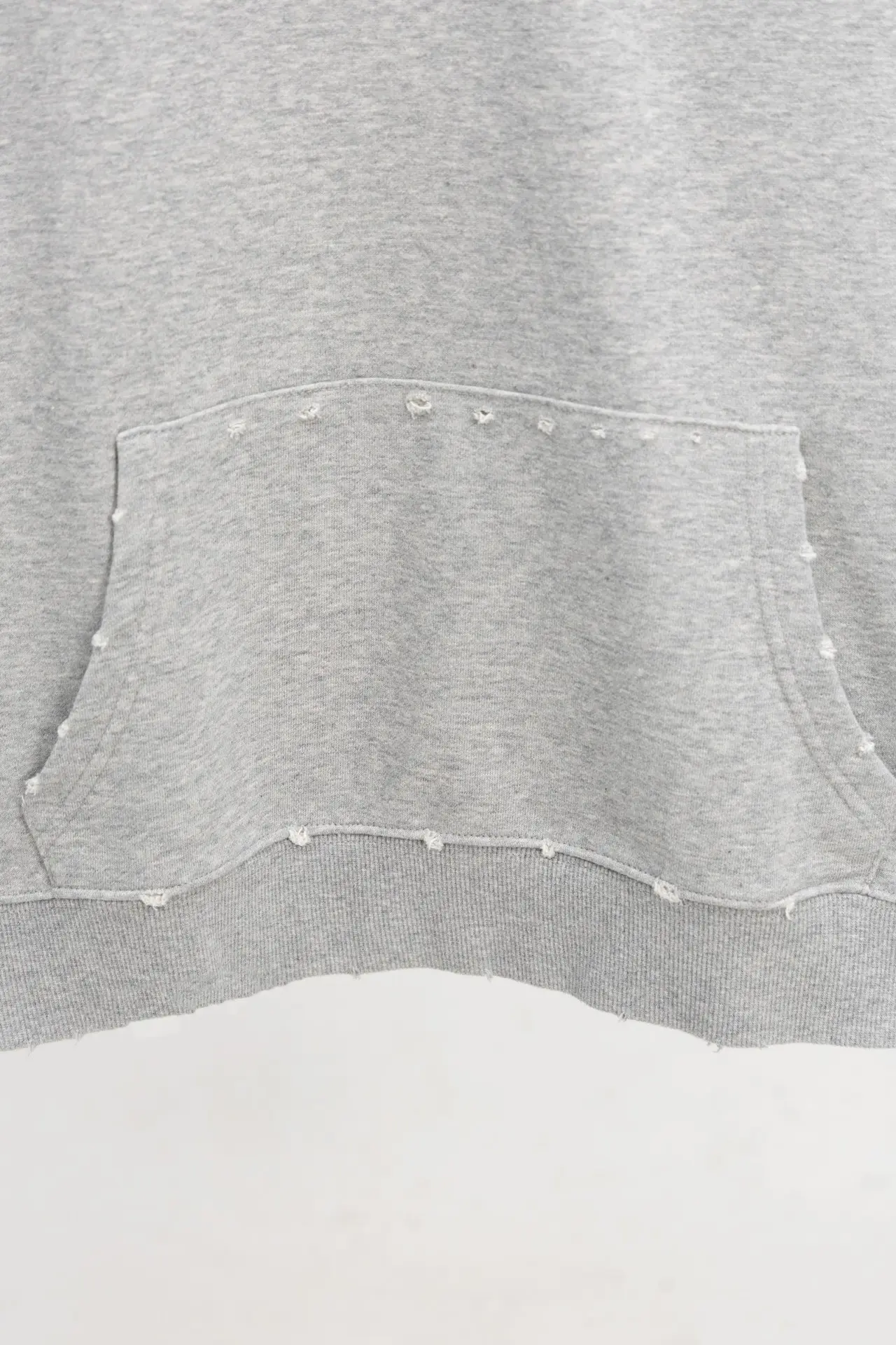 Logo-Embroidered Distressed Cotton-Jersey Hoodie D21019872 — view 7