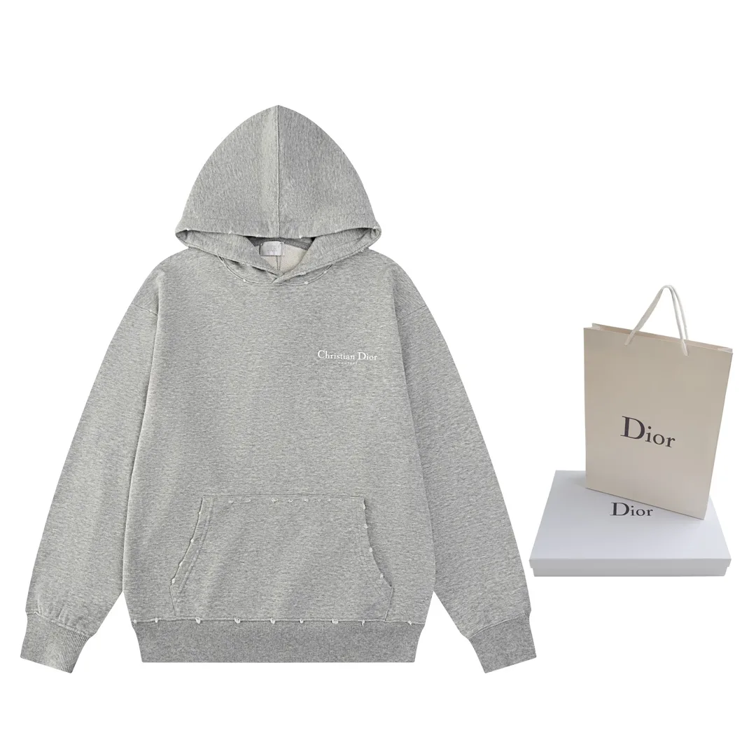 Logo-Embroidered Distressed Cotton-Jersey Hoodie D21019873