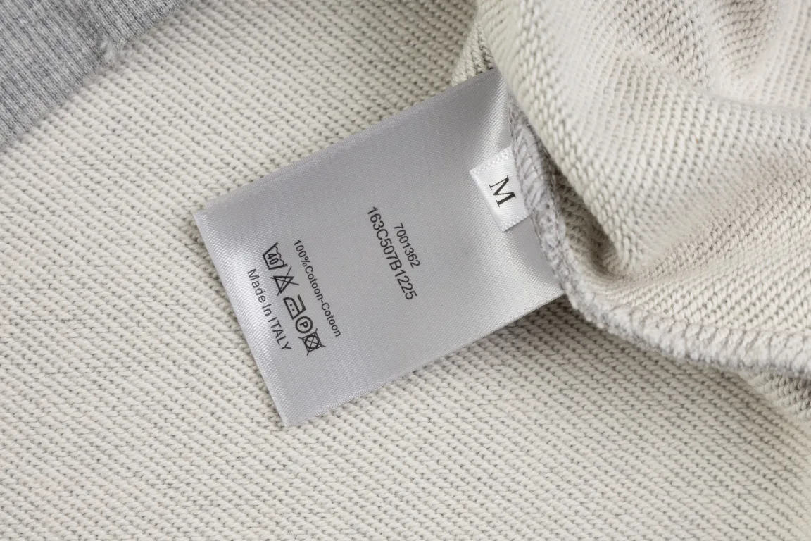Logo-Embroidered Distressed Cotton-Jersey Hoodie D21019873 — view 11