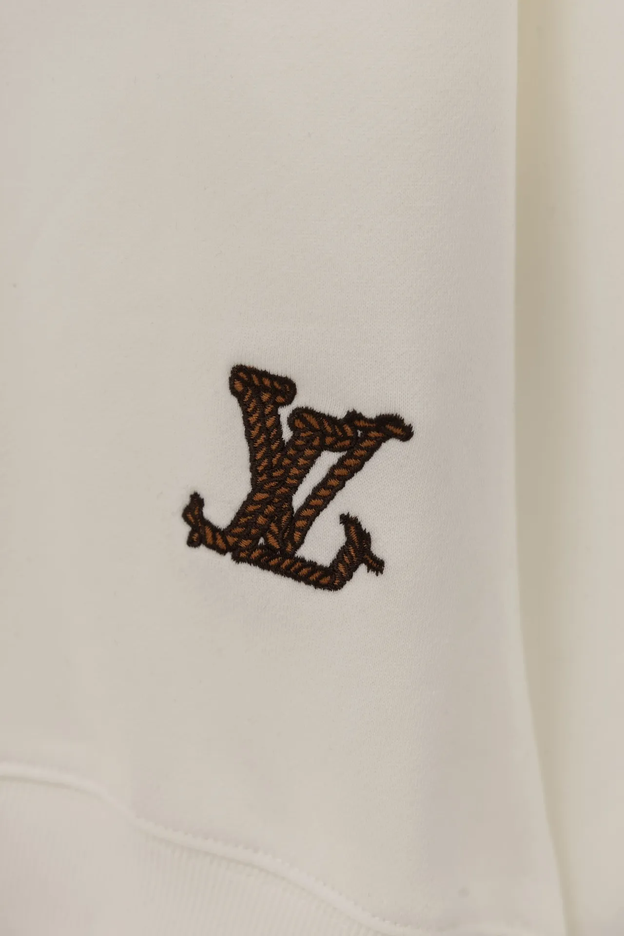 Embroidered Cowboy Motif Cotton Sweatshirt D21019894 — view 7