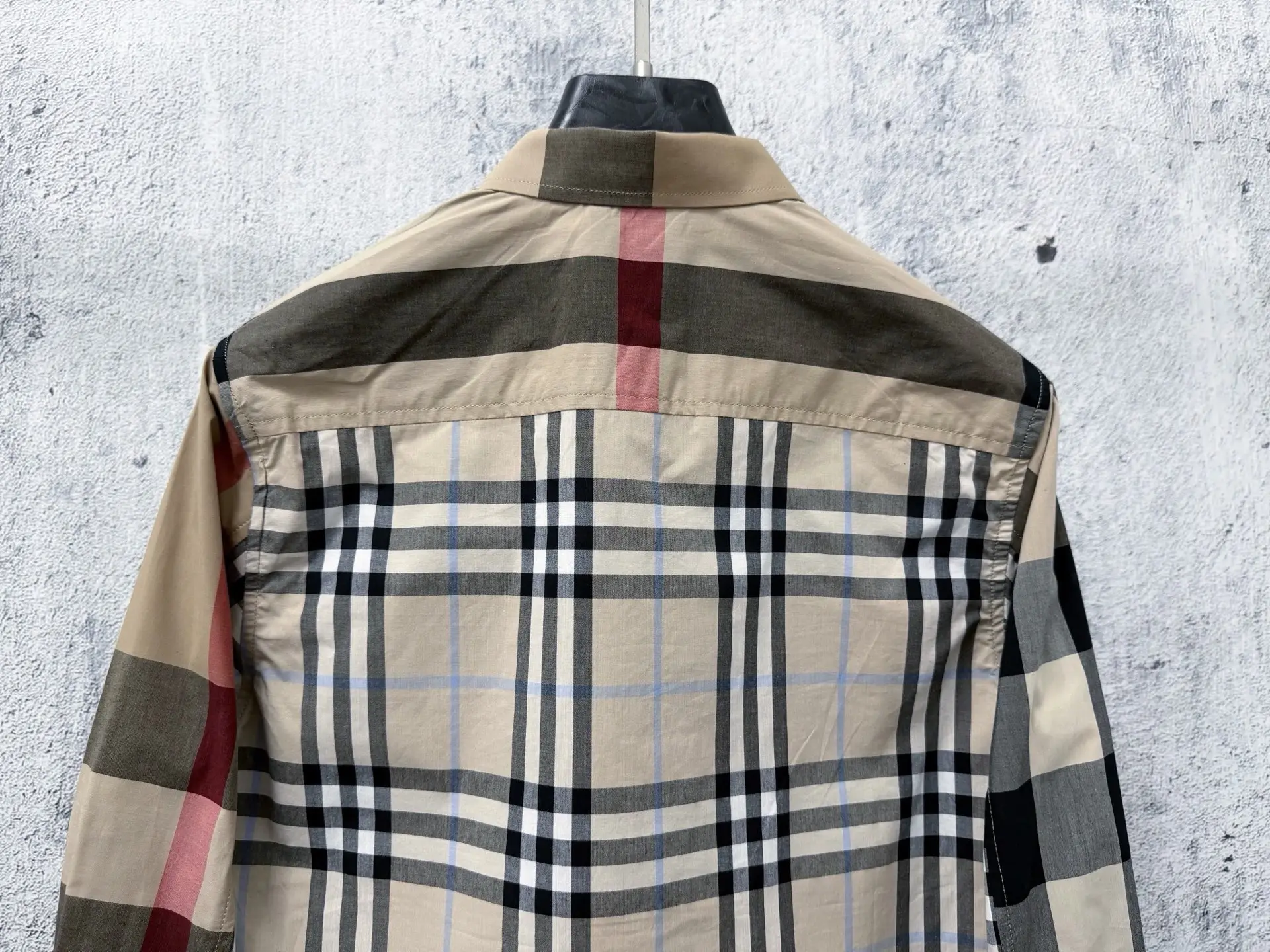 Patchwork Check Cotton Poplin Shirt D21523564 — view 6