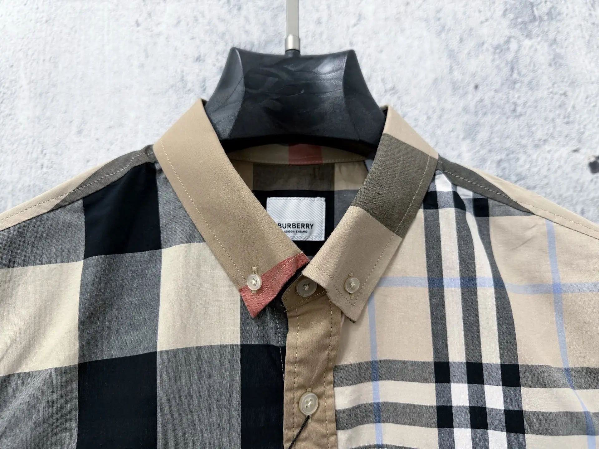 Patchwork Check Cotton Poplin Shirt D21523564 — view 7