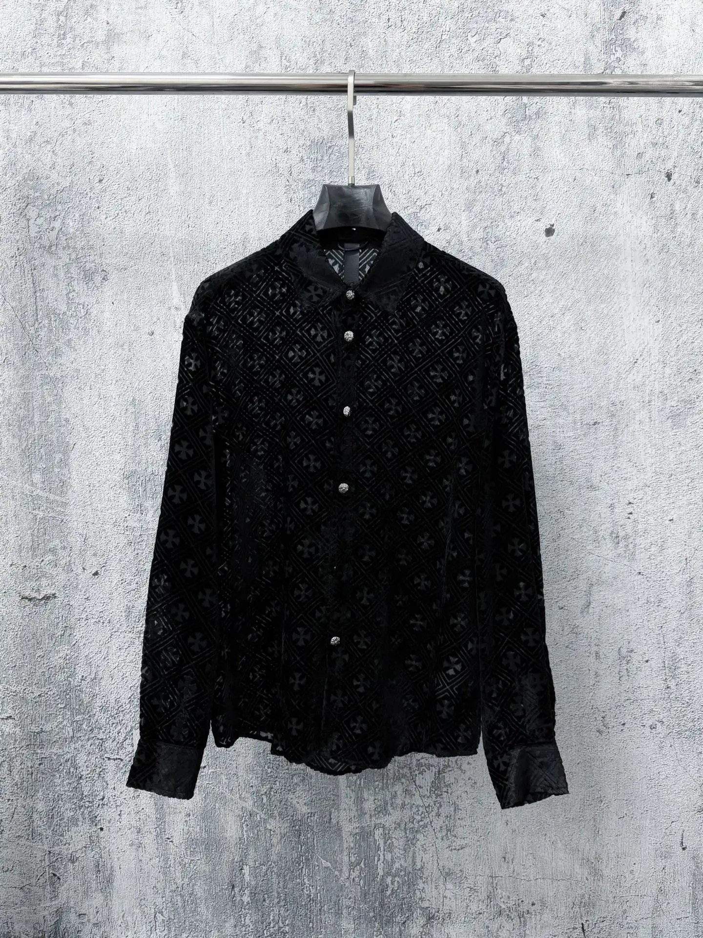 Monogram Devoré Velvet Long-Sleeve Shirt D21523561