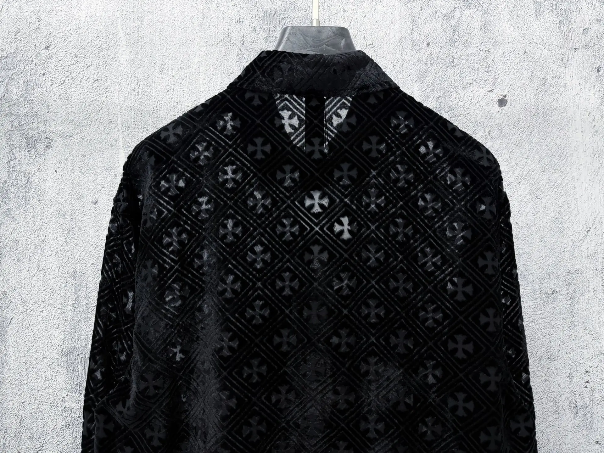 Monogram Devoré Velvet Long-Sleeve Shirt D21523561 — view 6