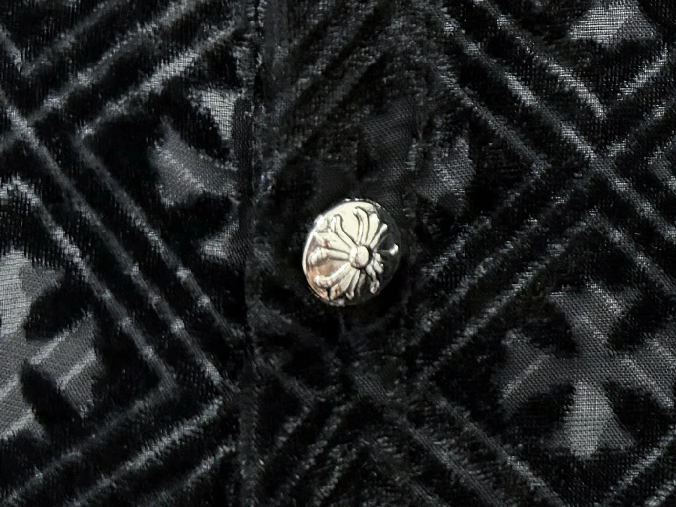 Monogram Devoré Velvet Long-Sleeve Shirt D21523561 — view 7