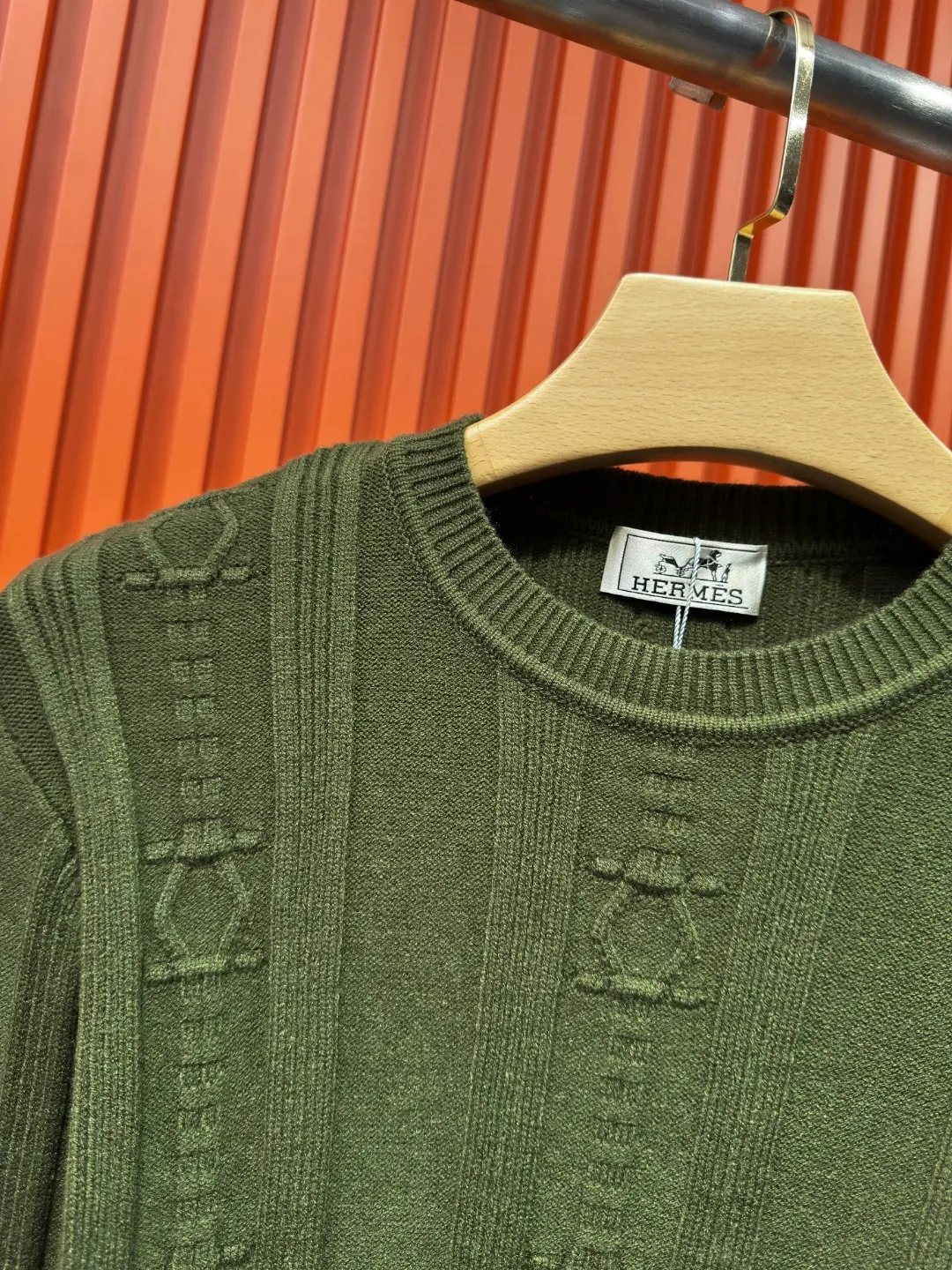 Logo-Embroidered Wool and Cashmere-Blend Sweater D21522027 — view 6