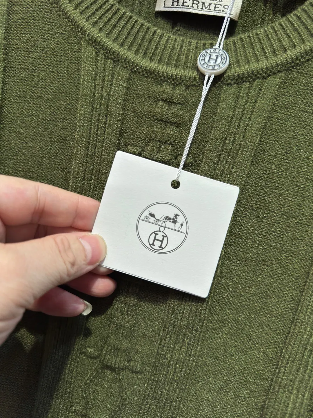 Logo-Embroidered Wool and Cashmere-Blend Sweater D21522027 — view 11
