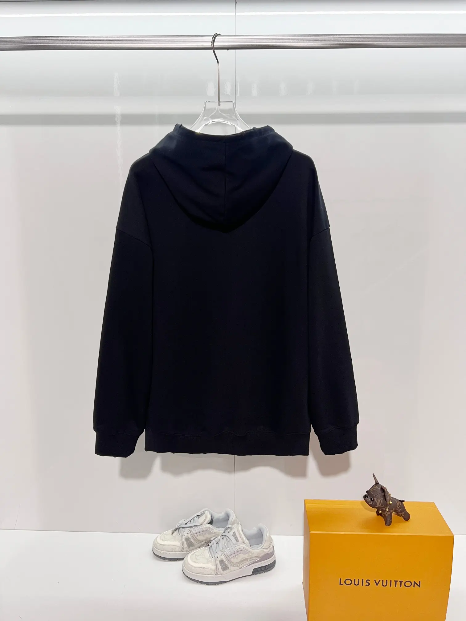 EKD Logo Distressed Cotton Hoodie D22022834 — view 2