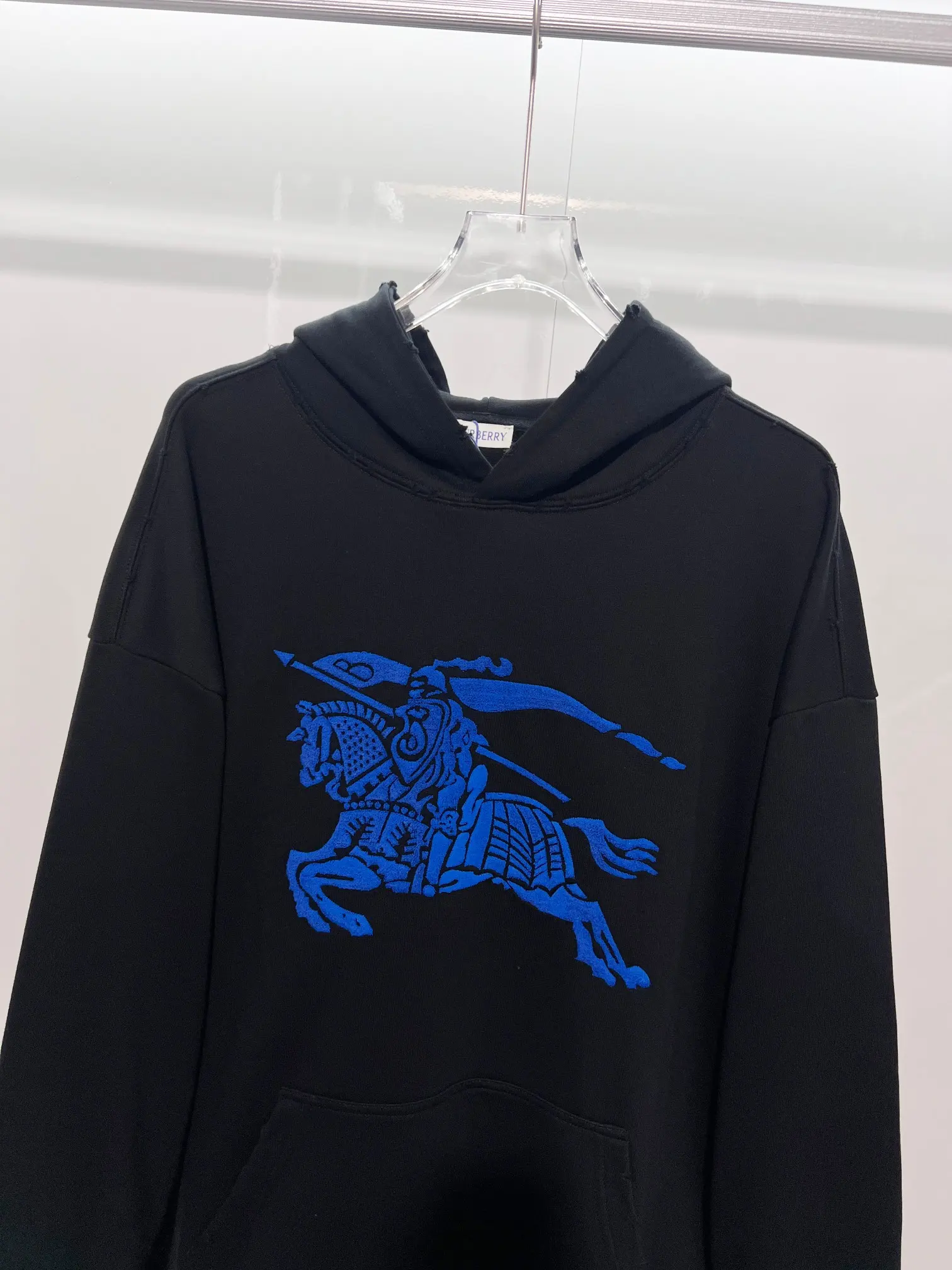 EKD Logo Distressed Cotton Hoodie D22022834 — view 3