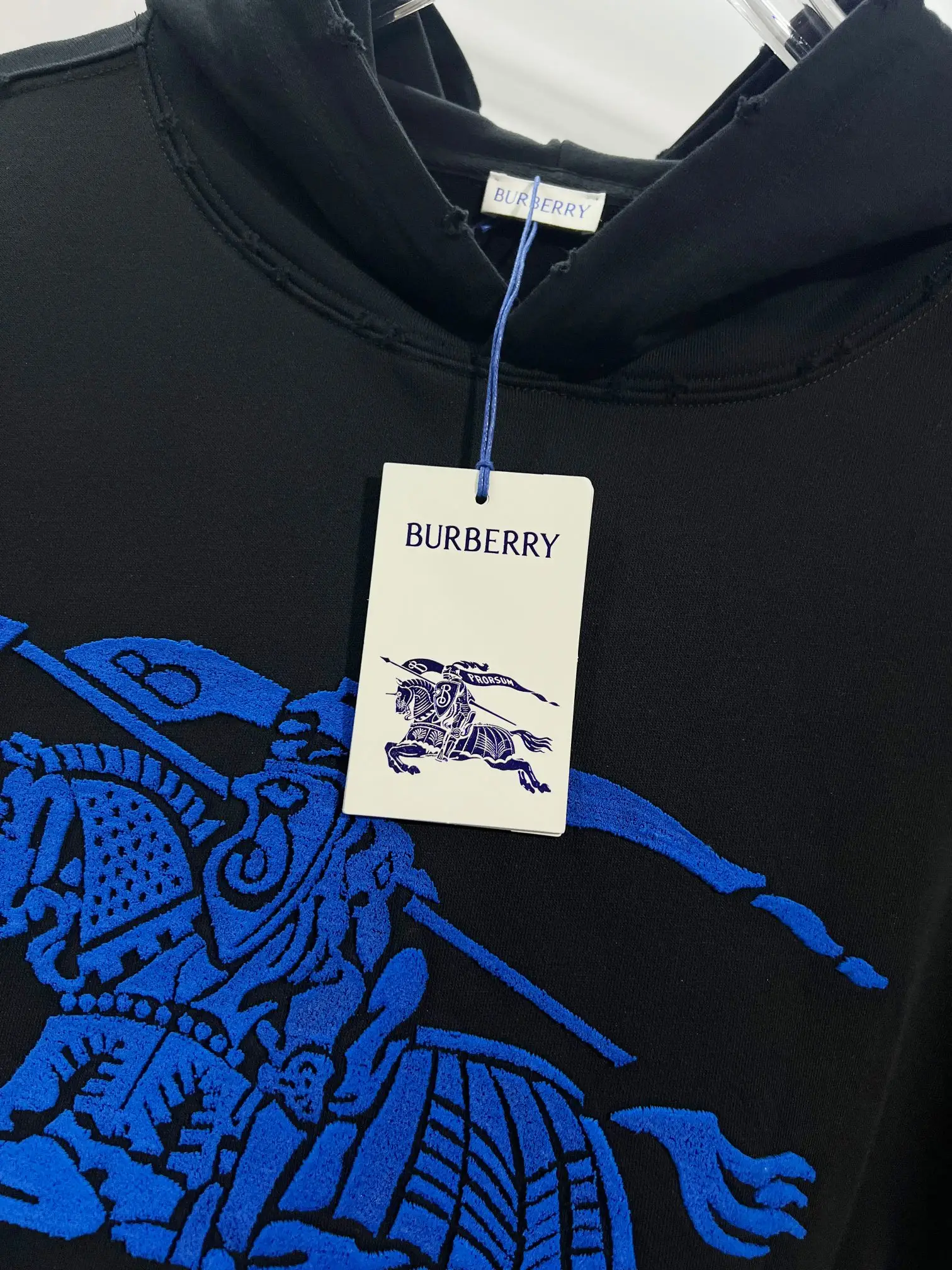 EKD Logo Distressed Cotton Hoodie D22022834 — view 6