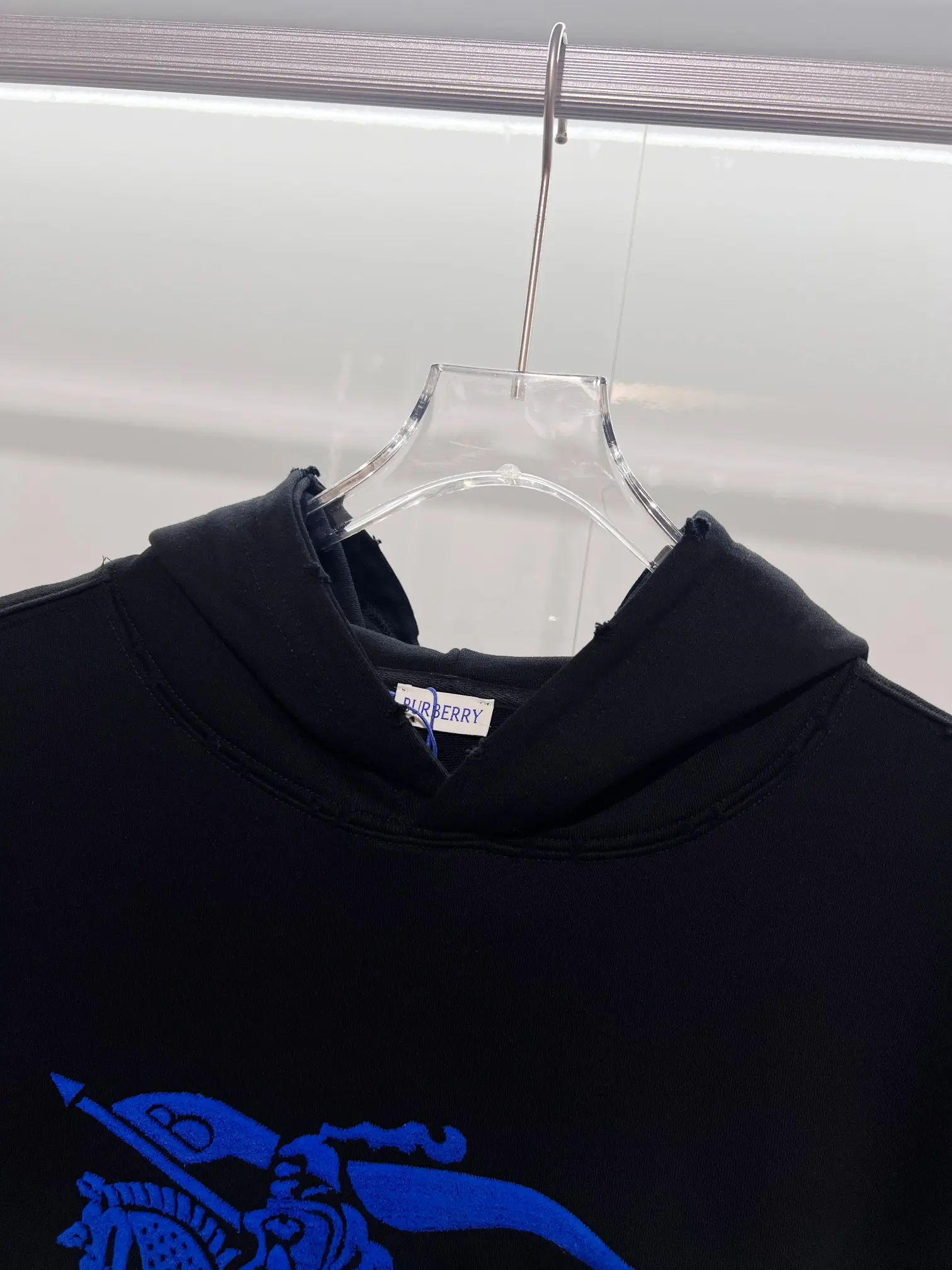 EKD Logo Distressed Cotton Hoodie D22022834 — view 7