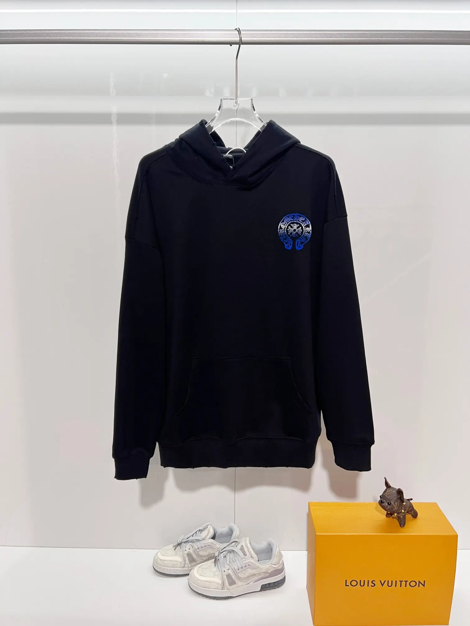 Chrome Hearts Embroidered Horseshoe Logo Hoodie D22022844