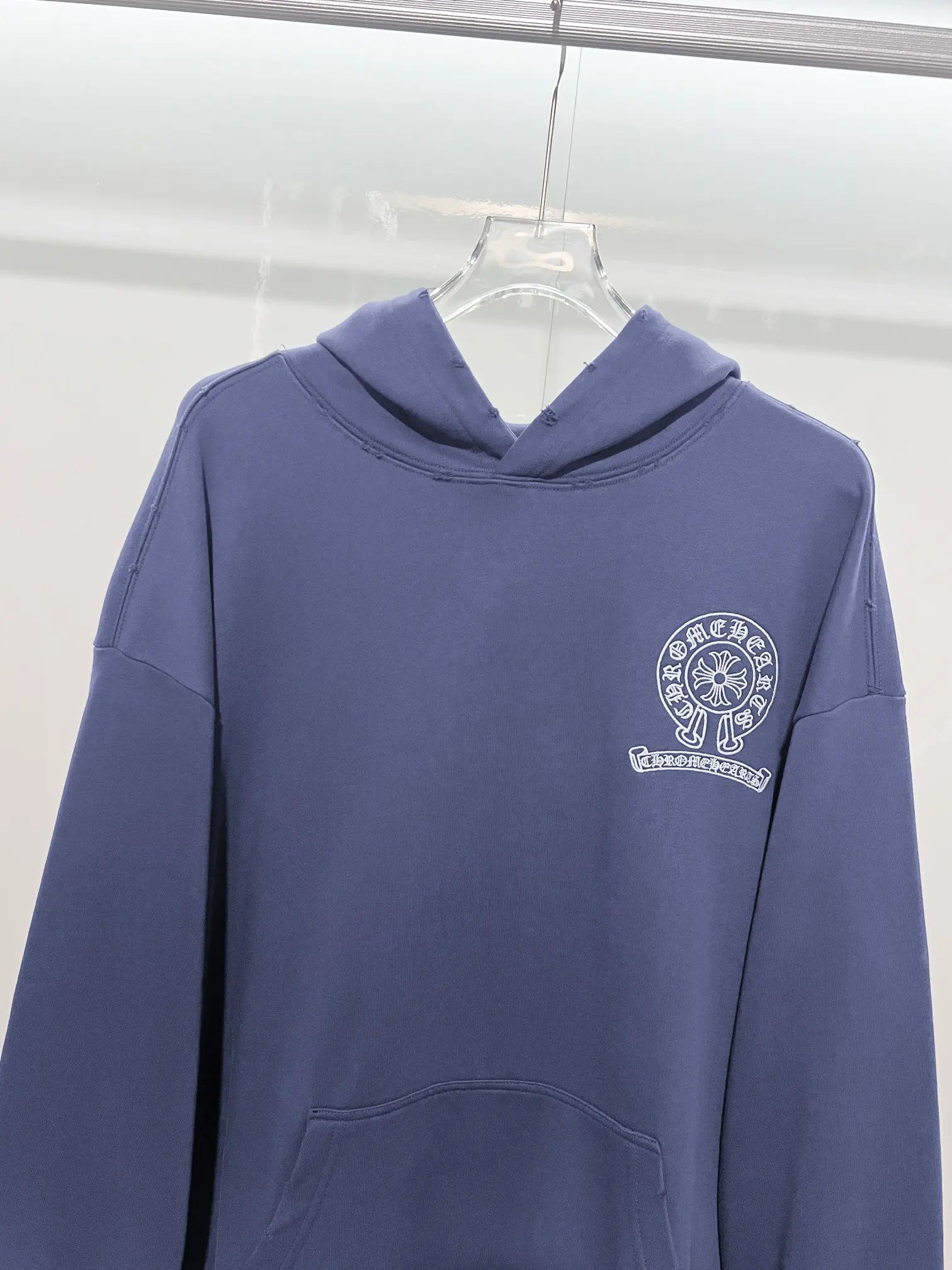 Chrome Hearts Logo Embroidery Distressed Hoodie D22022847 — view 3