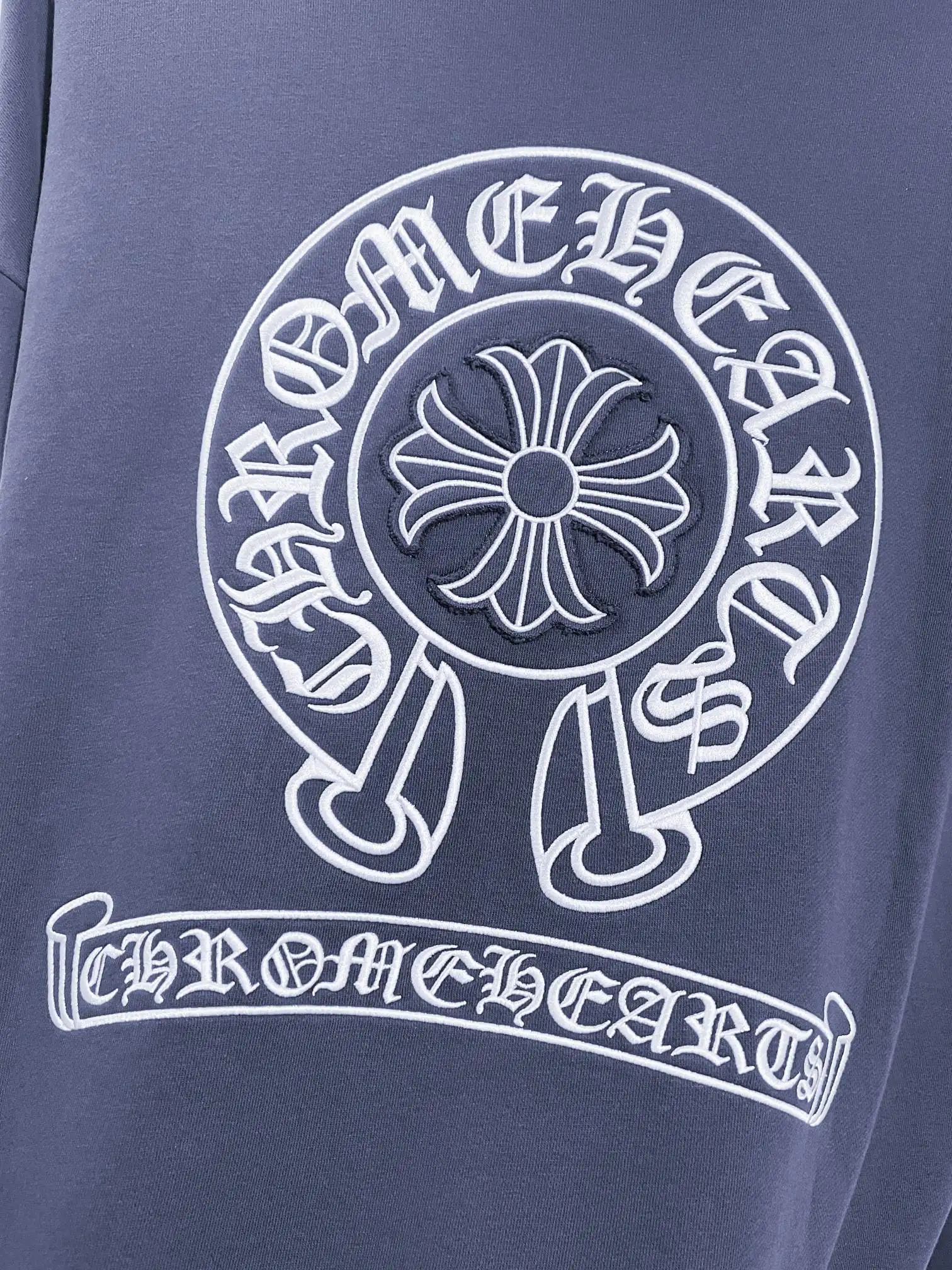 Chrome Hearts Logo Embroidery Distressed Hoodie D22022847 — view 5