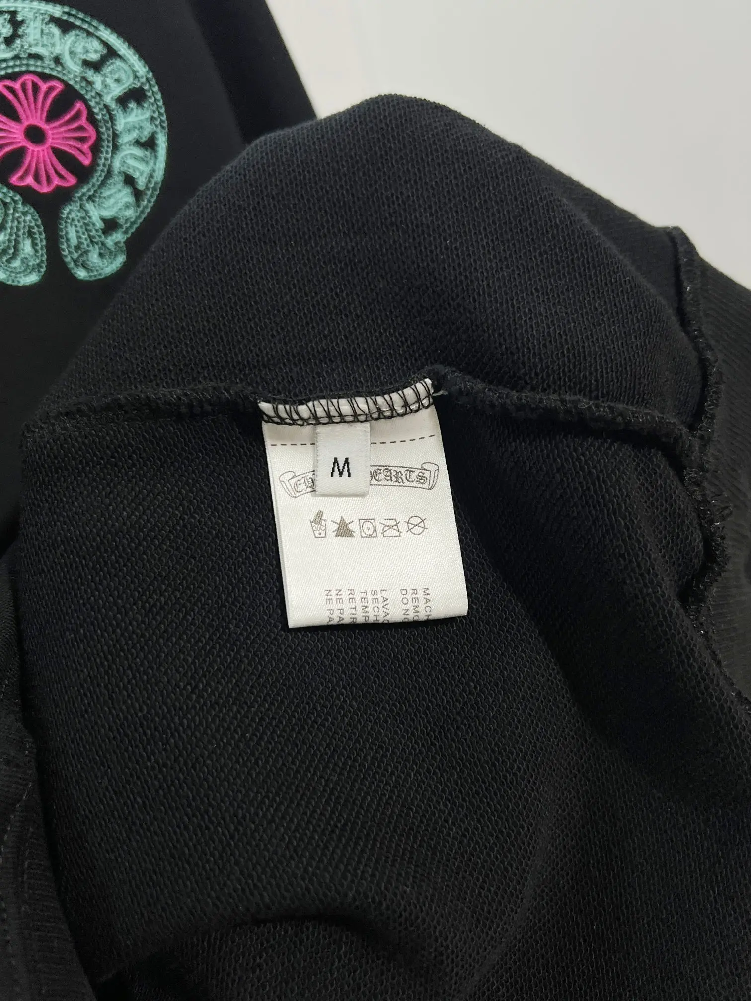 Logo-Embroidered Distressed Cotton Hoodie D22022850 — view 9