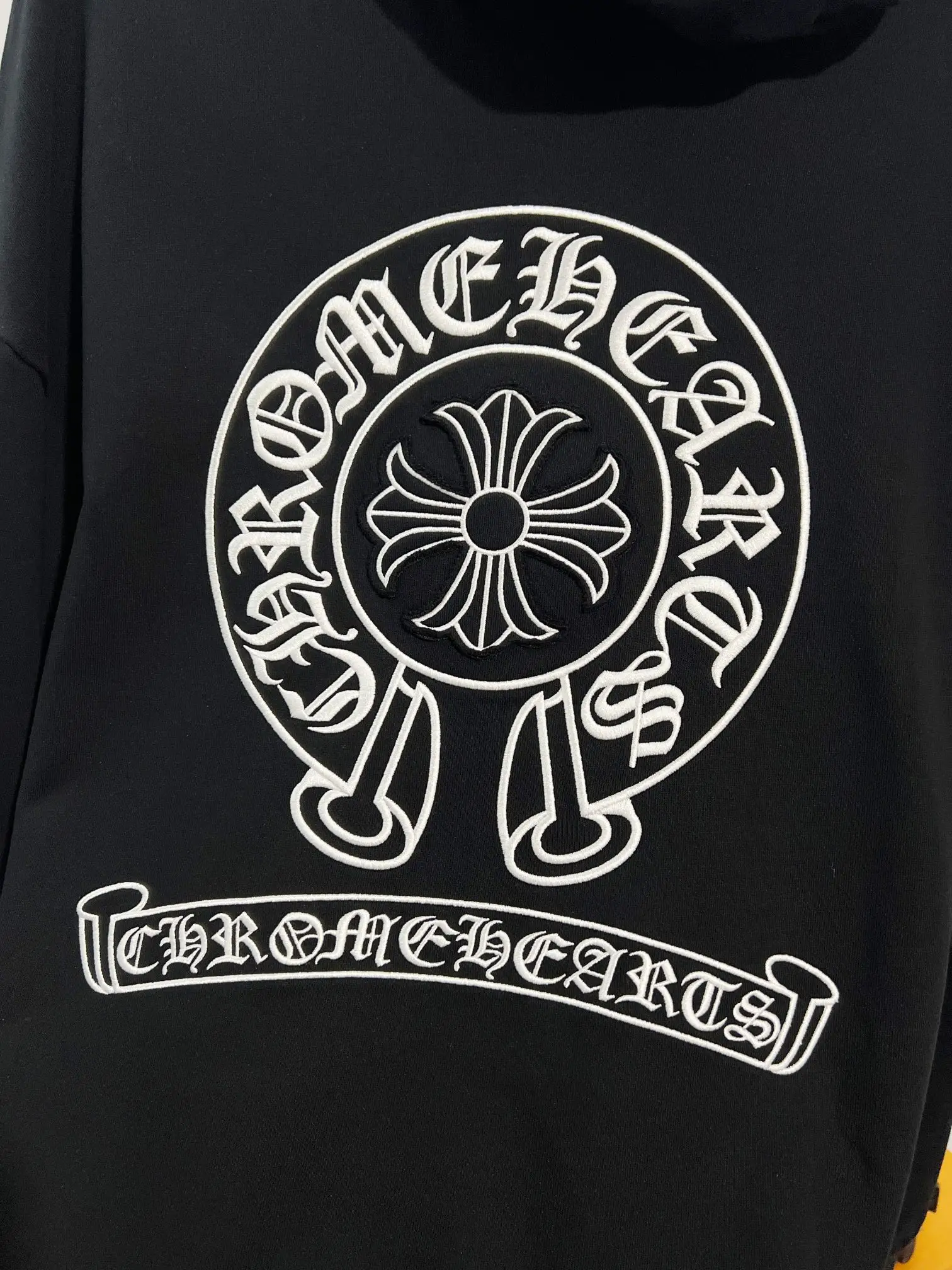 Logo Embroidery Distressed Cotton Hoodie D22022846 — view 5