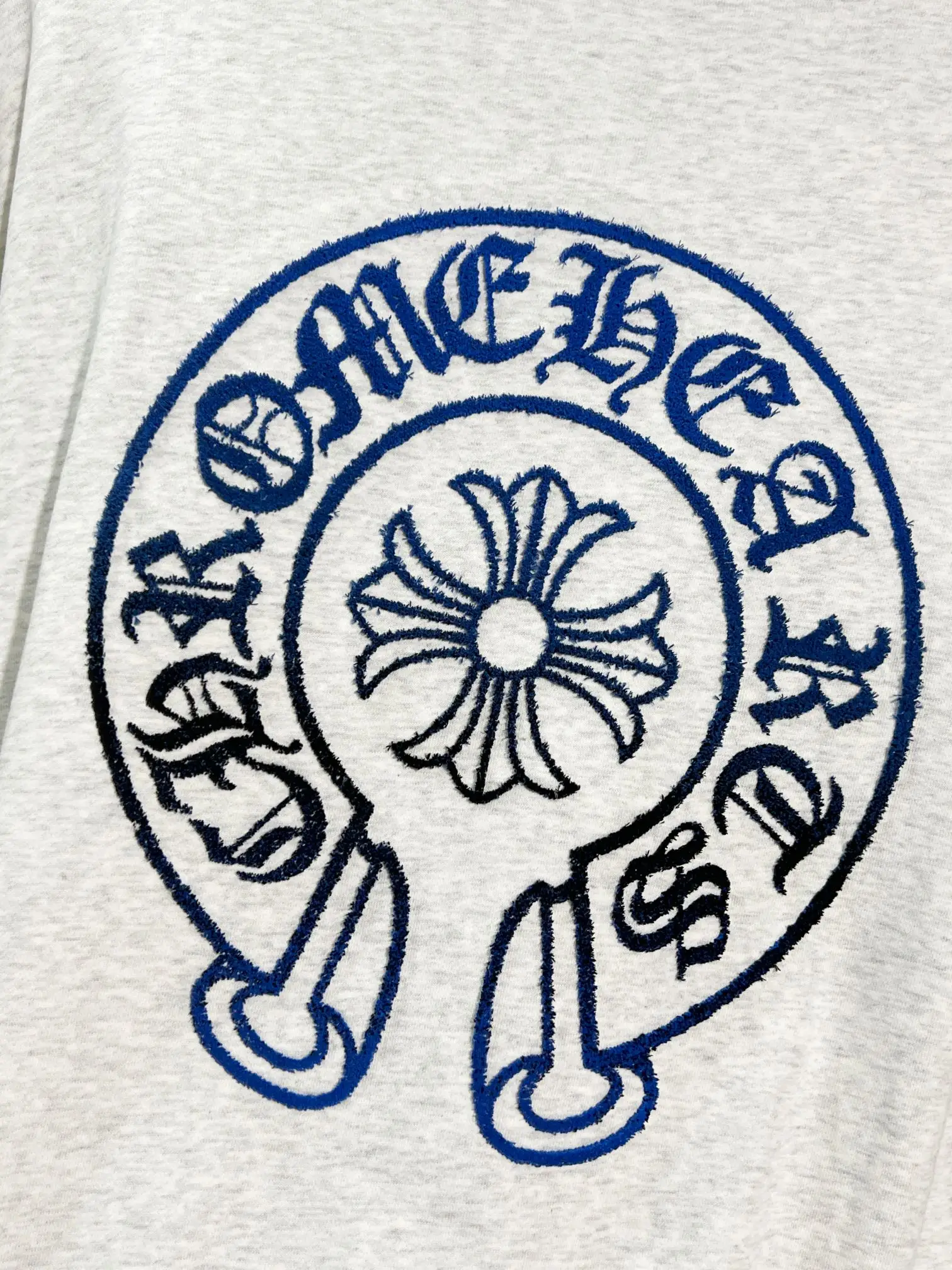 Logo-Embroidered Distressed Cotton-Jersey Hoodie D22022845 — view 5