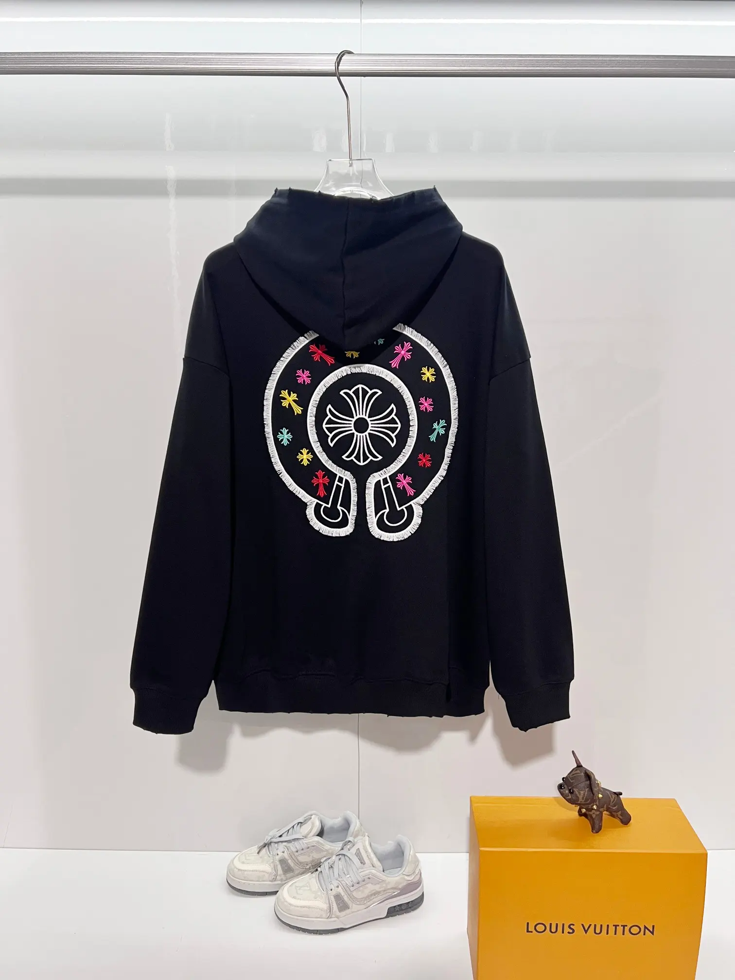 Logo Embroidery Cotton-Jersey Hoodie D22022848 — view 2