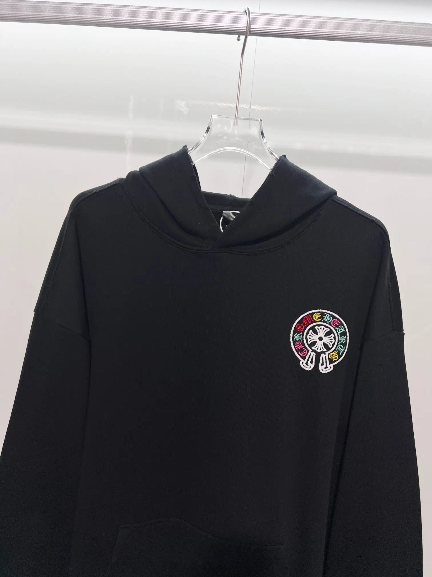 Logo Embroidery Cotton-Jersey Hoodie D22022848 — view 3