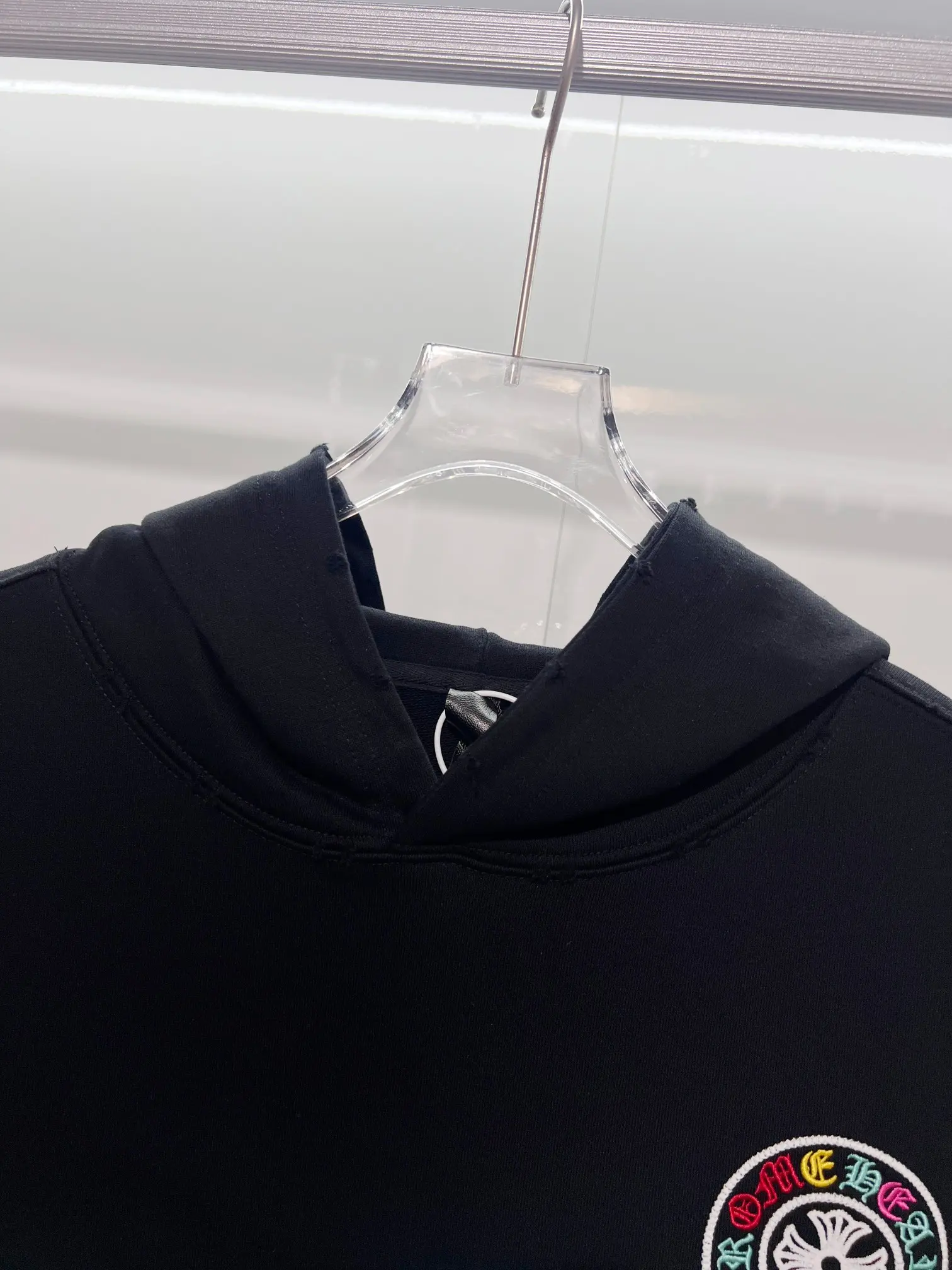 Logo Embroidery Cotton-Jersey Hoodie D22022848 — view 7