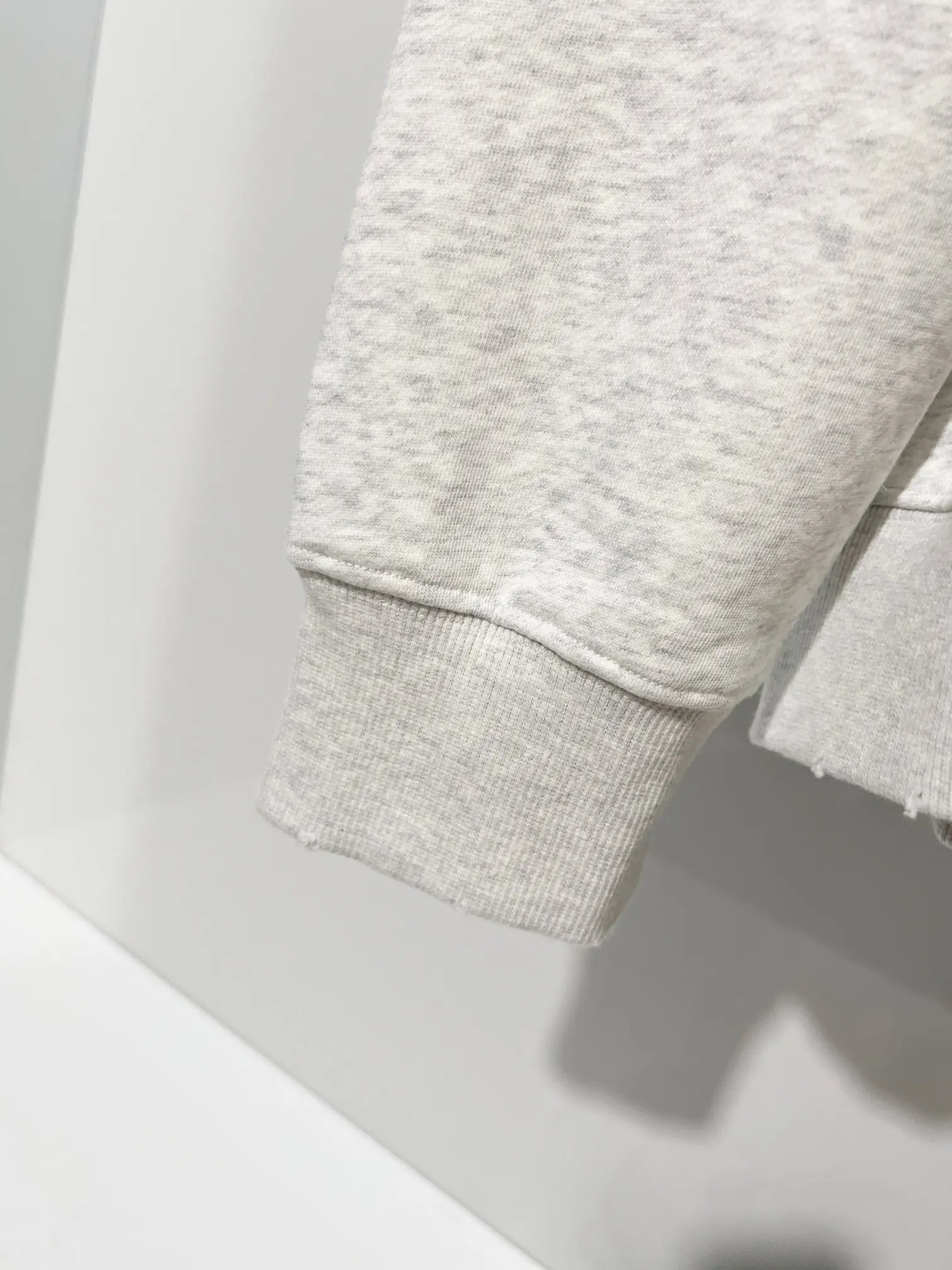 Logo Embroidery Distressed Cotton Hoodie D22022851 — view 8