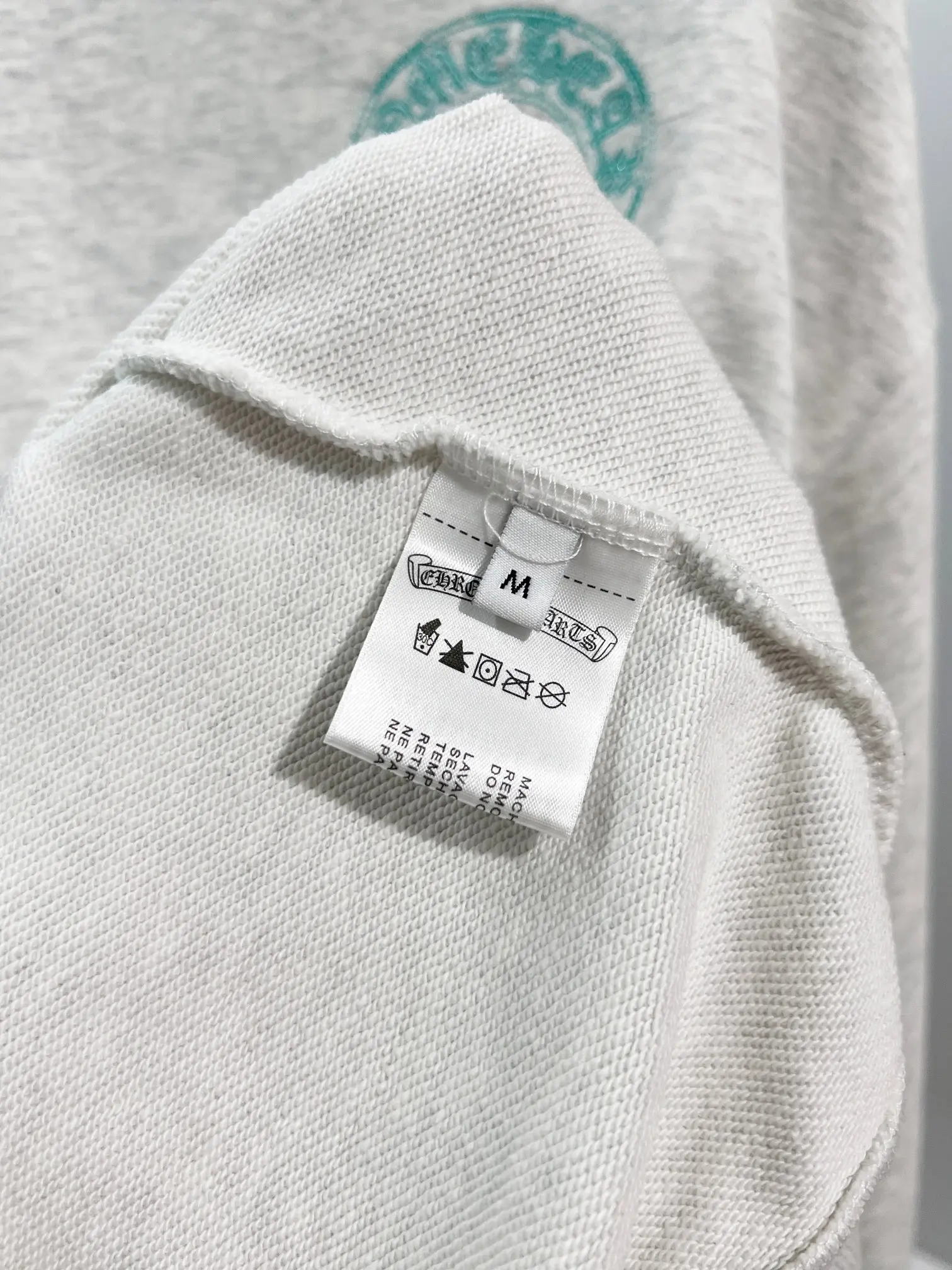 Logo Embroidery Distressed Cotton Hoodie D22022851 — view 9