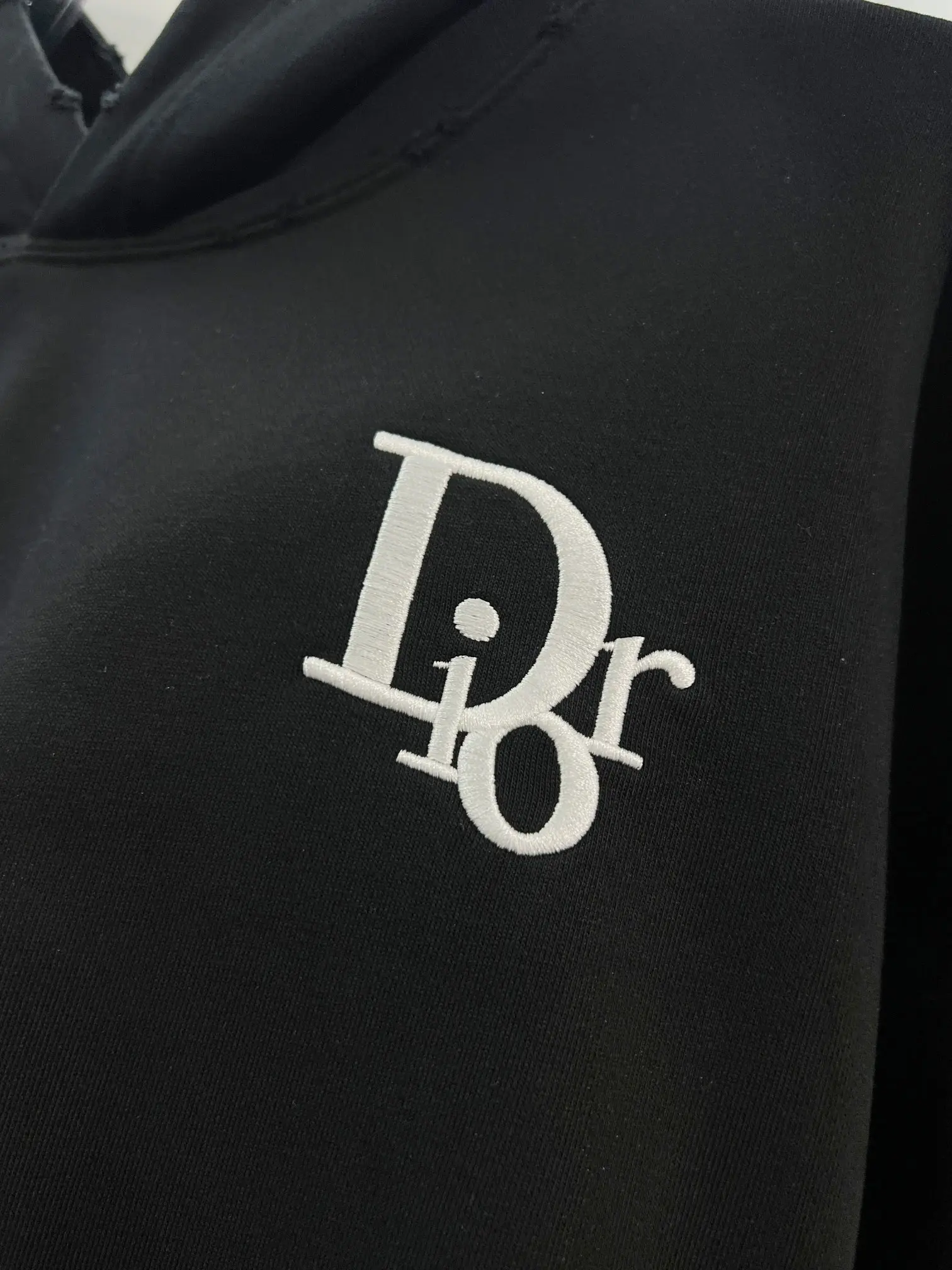 Logo Embroidery Distressed Cotton Hoodie D22022836 — view 4