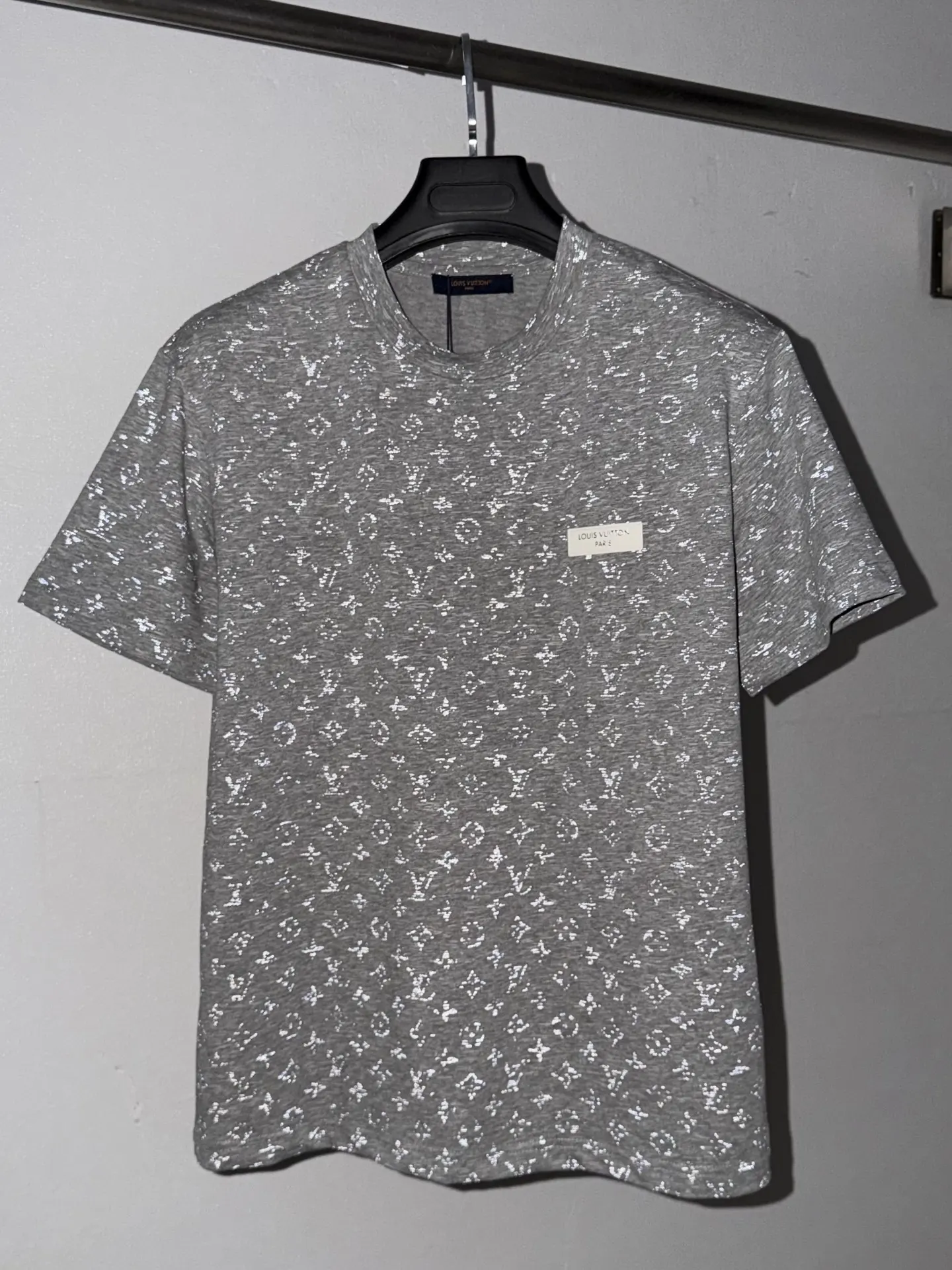Monogram Reflective Print Cotton T-Shirt D22021563 — view 5