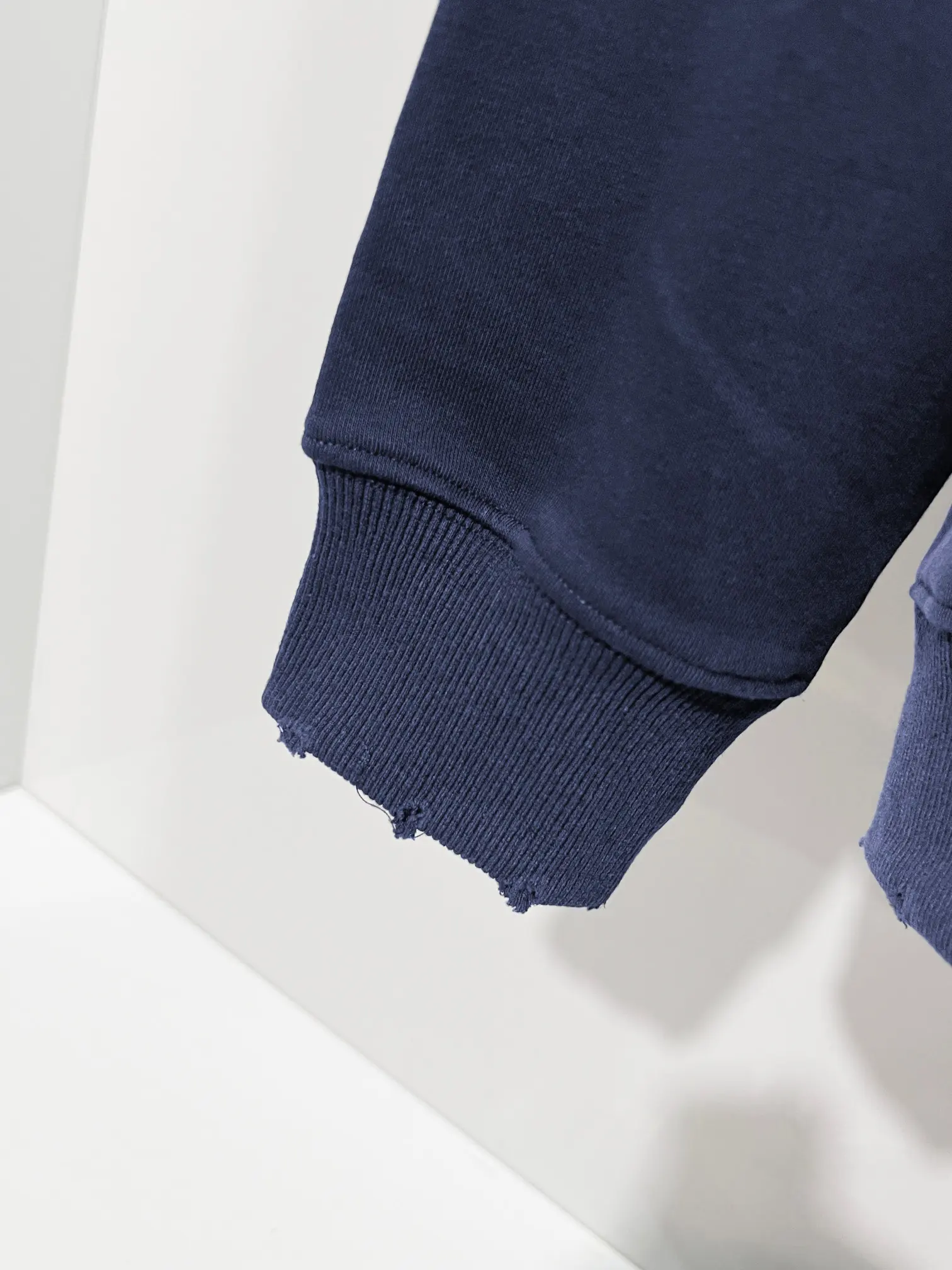 Distressed Logo Embroidery Cotton Hoodie D22022841 — view 8