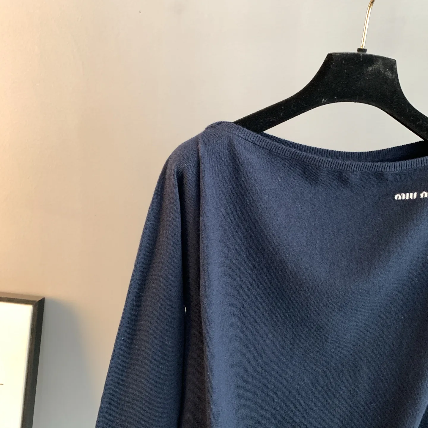 Off-the-Shoulder Wool Knit Sweater D22022893 — view 6