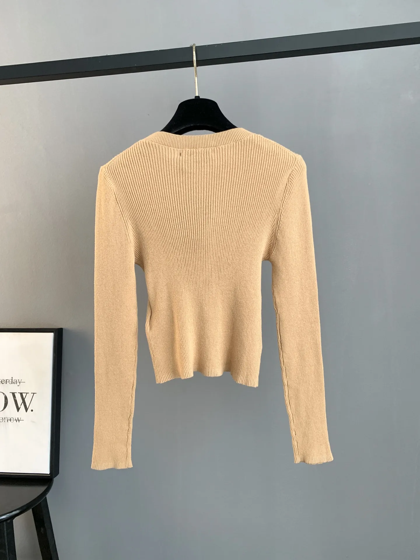 Logo Intarsia Ribbed Wool Sweater D22022762 — view 2