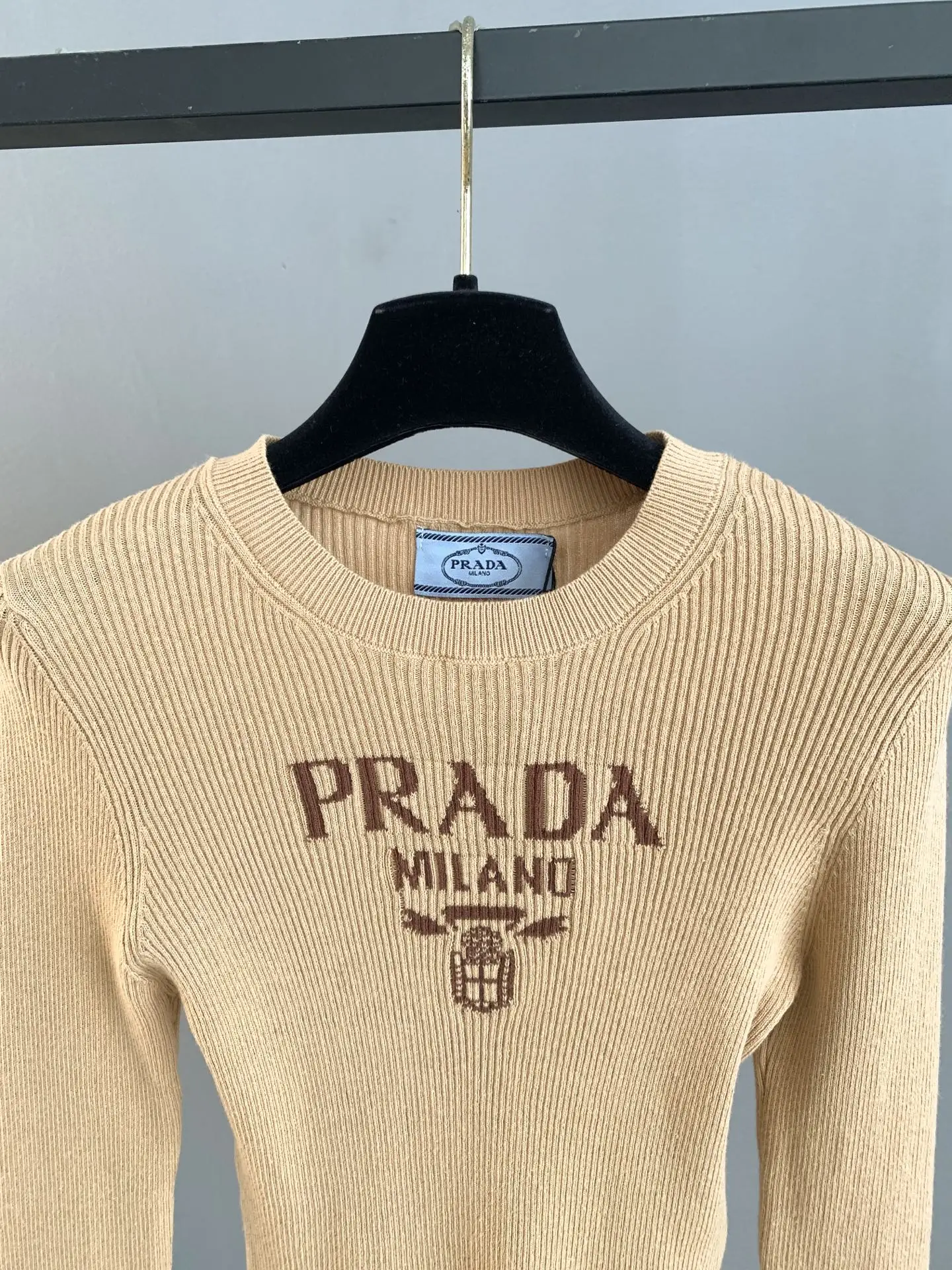Logo Intarsia Ribbed Wool Sweater D22022762 — view 5