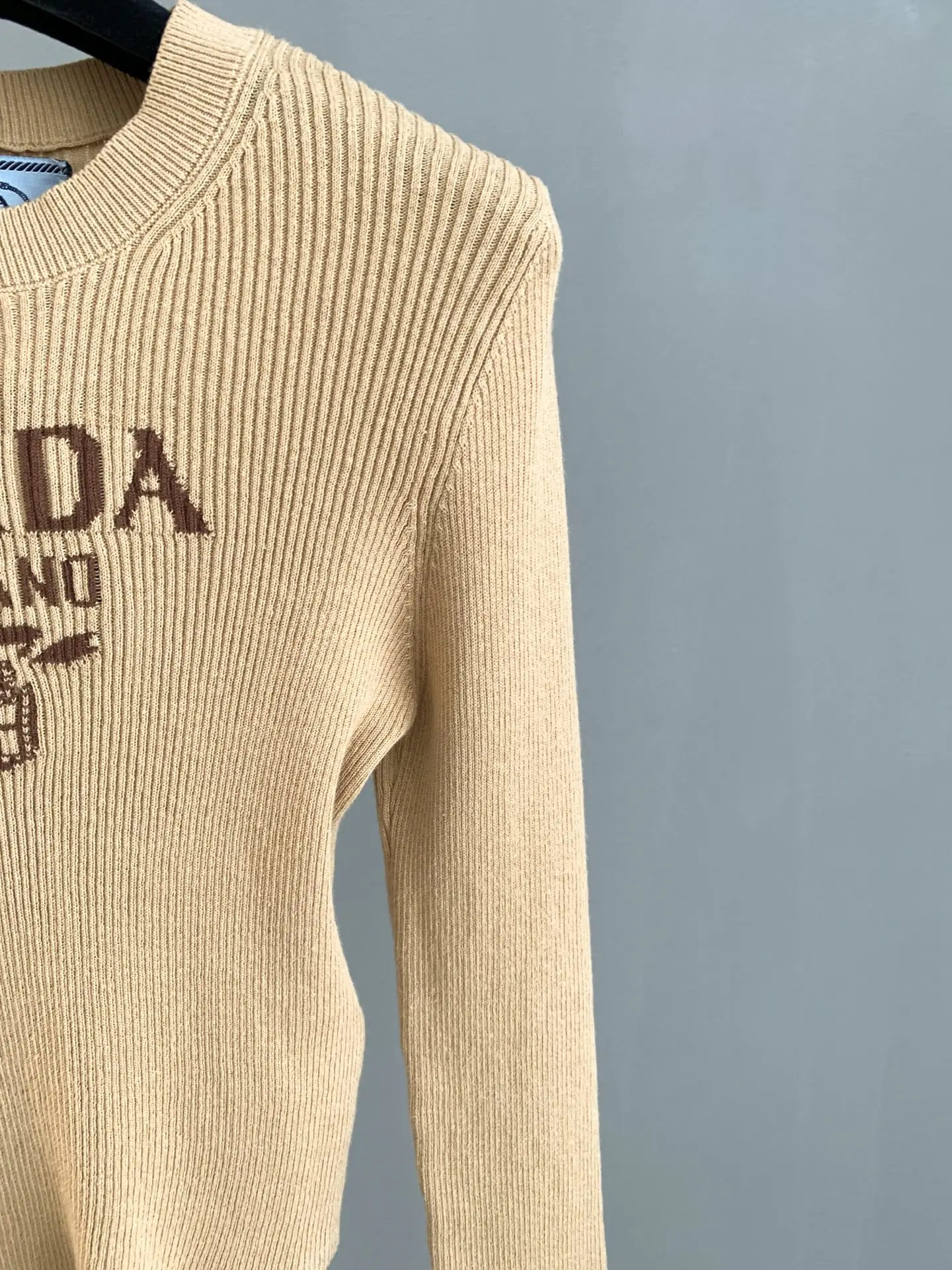 Logo Intarsia Ribbed Wool Sweater D22022762 — view 6