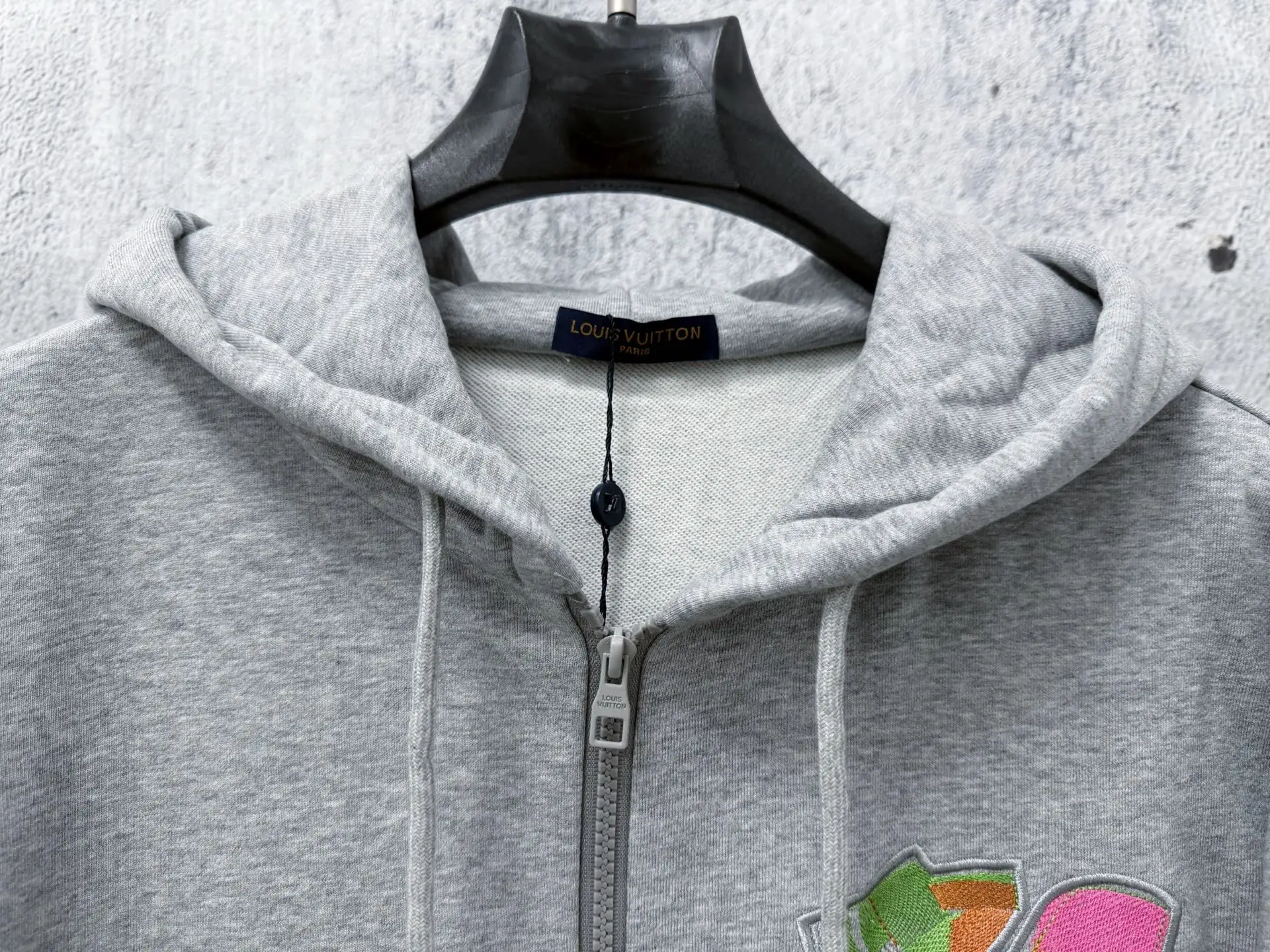 Embroidered Logo Zip-Up Hoodie D22523462 — view 4