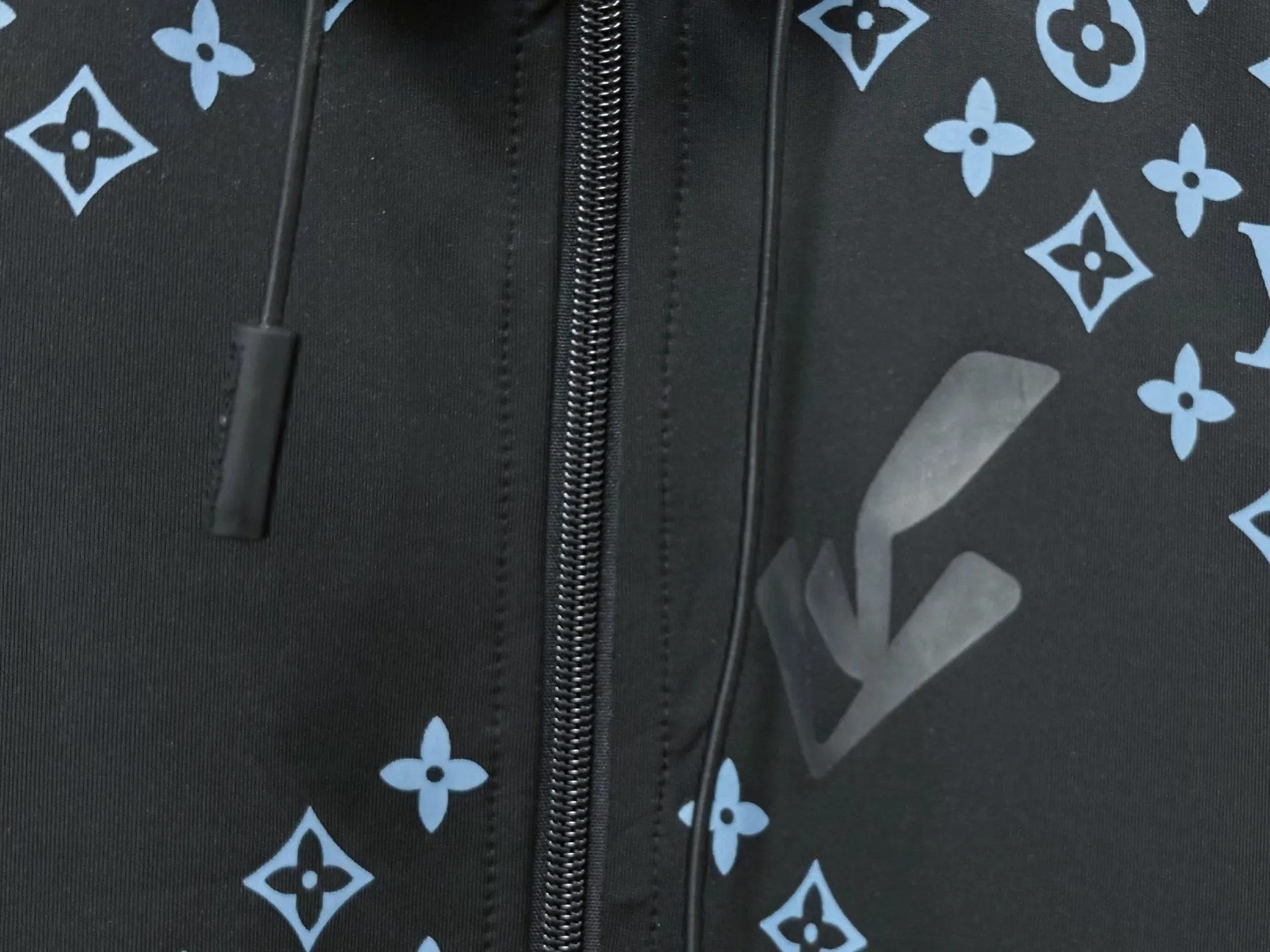 Monogram Print Zip-Up Hoodie D22523463 — view 7