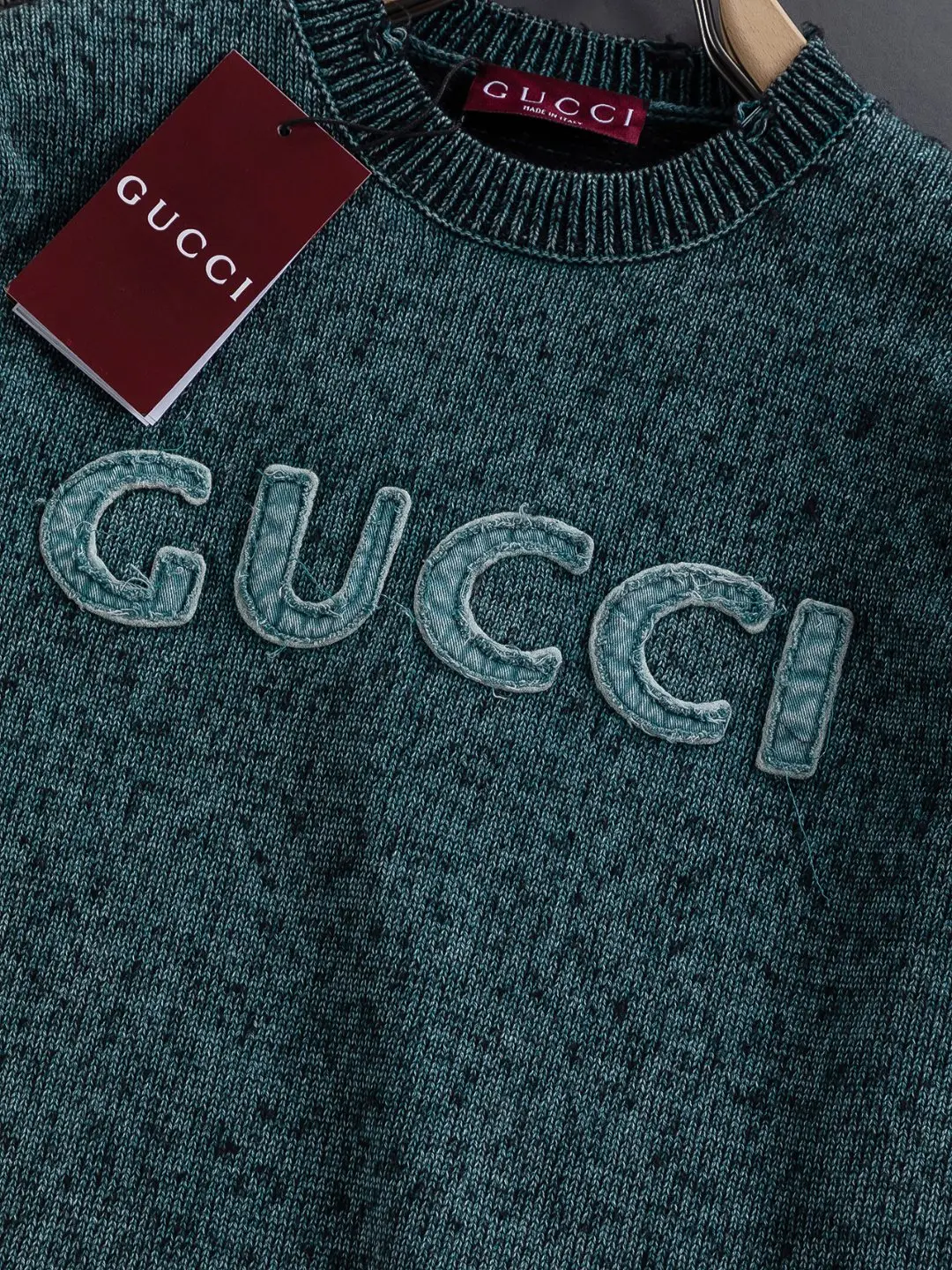 Logo-Embroidered Wool and Cashmere-Blend Sweater D22522817 — view 5